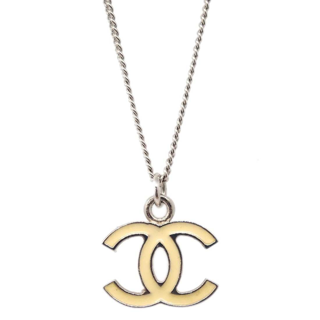Chanel 07V Silver Plated Chain Pendant Necklace (1 of 4)