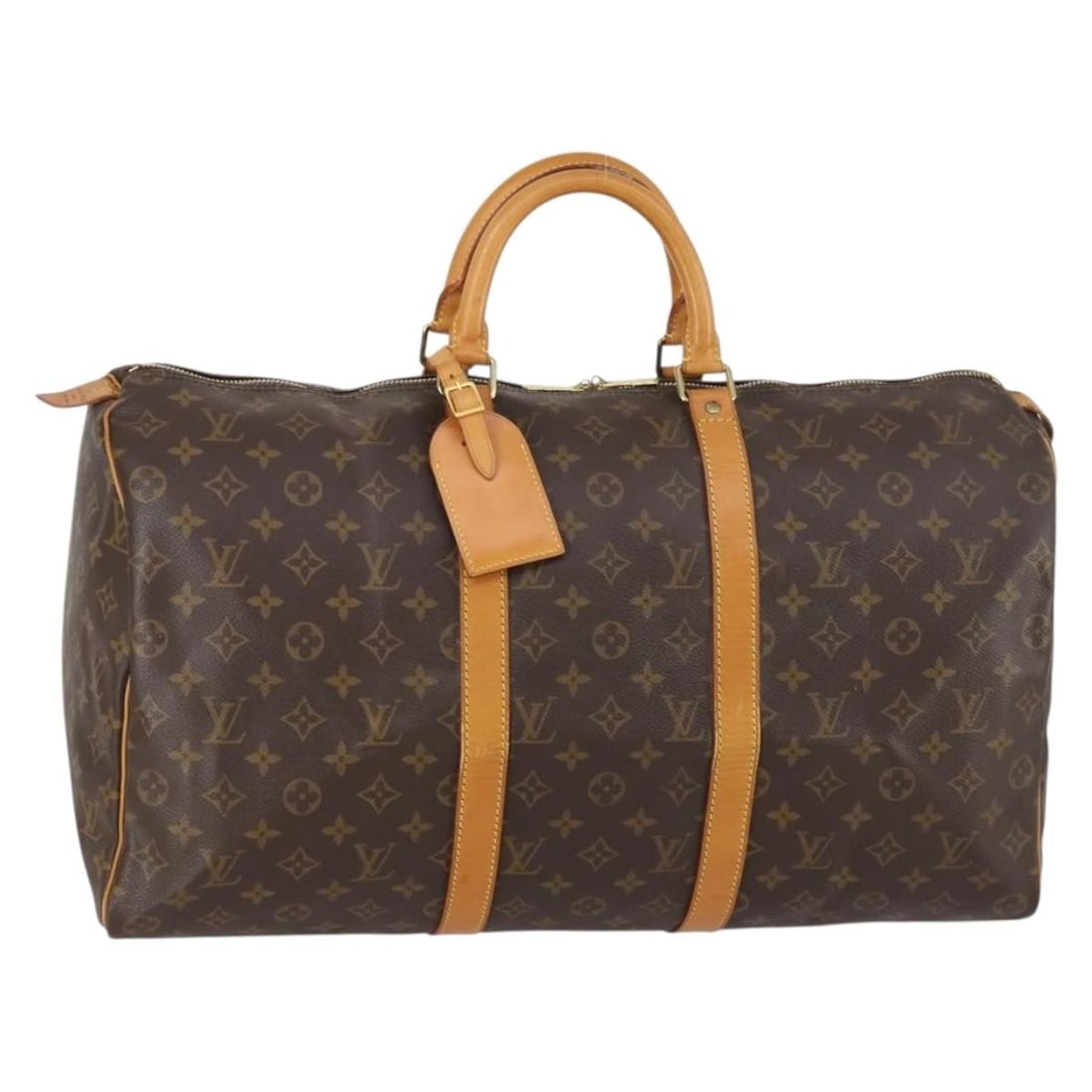 LOUIS VUITTON Monogram Keepall 50 Boston Bag M41426 Auth France (1 of 18)