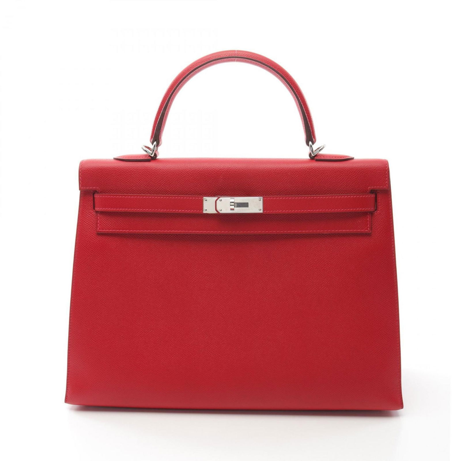 Red Leather Hermes Kelly 35 Handbag with 35 cm Width (1 of 1)