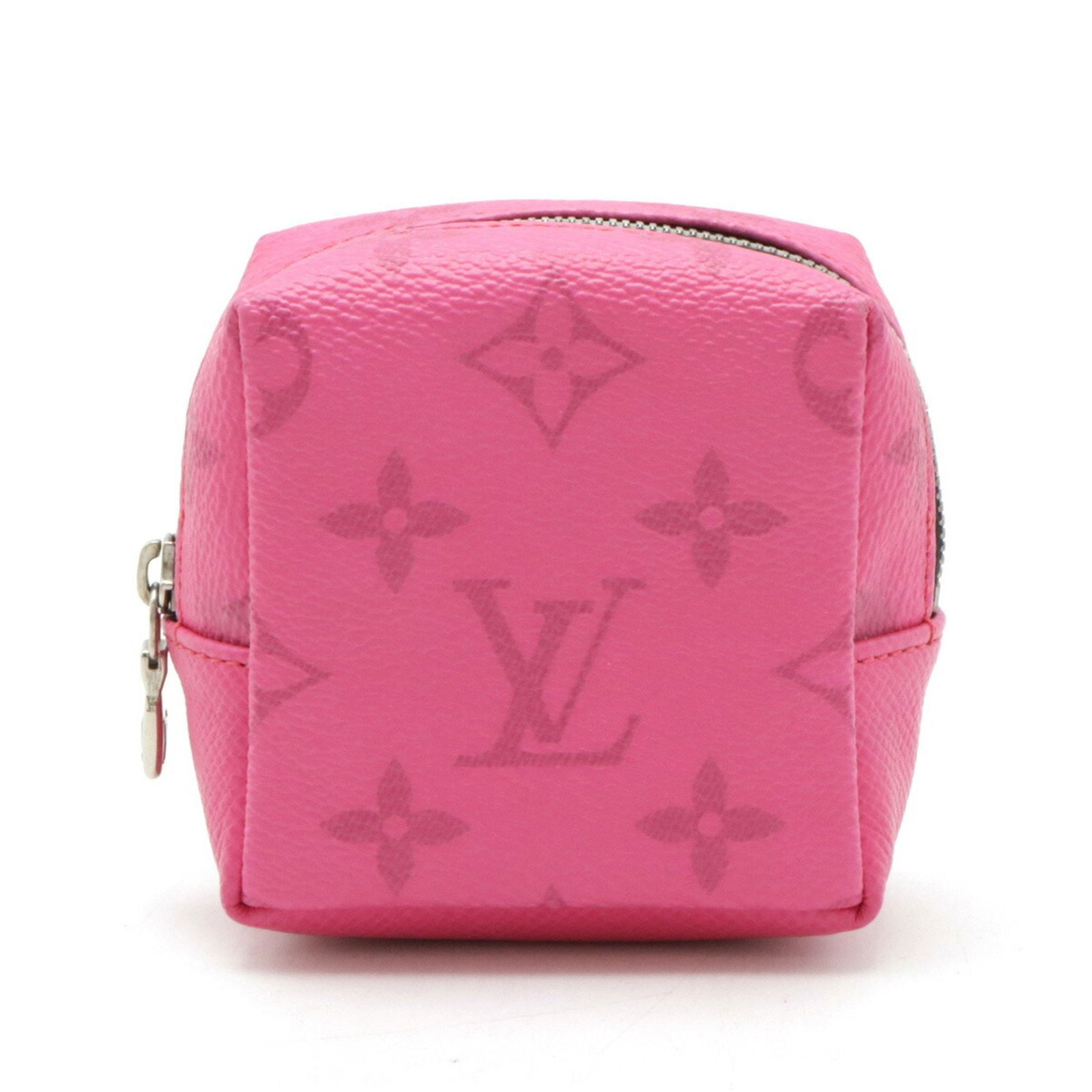 Pink Leather Porte cles Key Holder 8cm by Louis Vuitton: Pink Leather Porte cles Key Holder 8cm by Louis Vuitton This Louis Vuitton Porte cles is crafted from pink leather and designed for women. The accessory is made in Italy and features an 8cm x 8cm x 5c