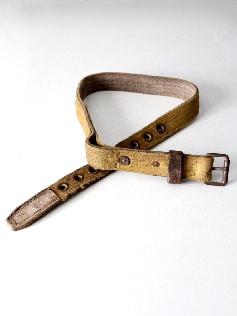 Vintage Klein-Buhrke Lineman Belt Model 5440 Canvas Leather 1970 (1 of 10)