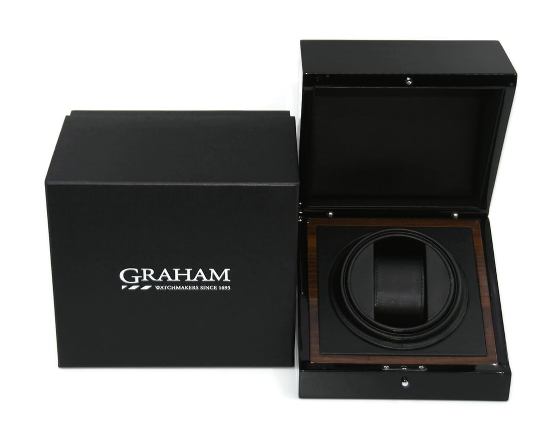 Graham Black Presentation Watch Box 9x8x7 Inches 100% Authentic (1 of 1)