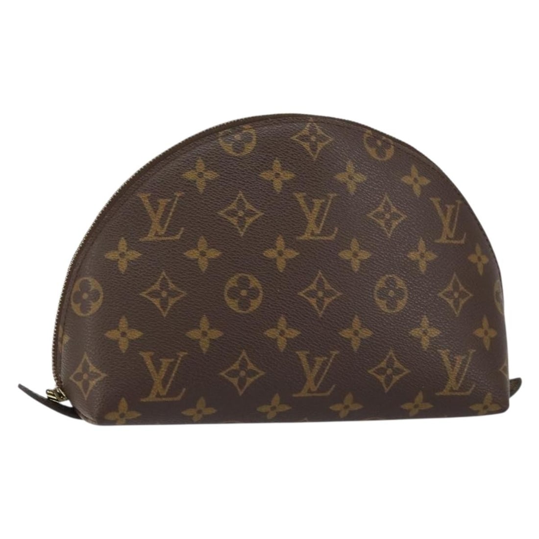 LOUIS VUITTON Monogram Cosmetic Pouch M47520 Auth France: LOUIS VUITTON Monogram Cosmetic Pouch M47520 Auth France This authentic Louis Vuitton Monogram Trousse Demi Ronde Cosmetic Pouch (M47520) is a stylish and functional accessory, perfect for organizing