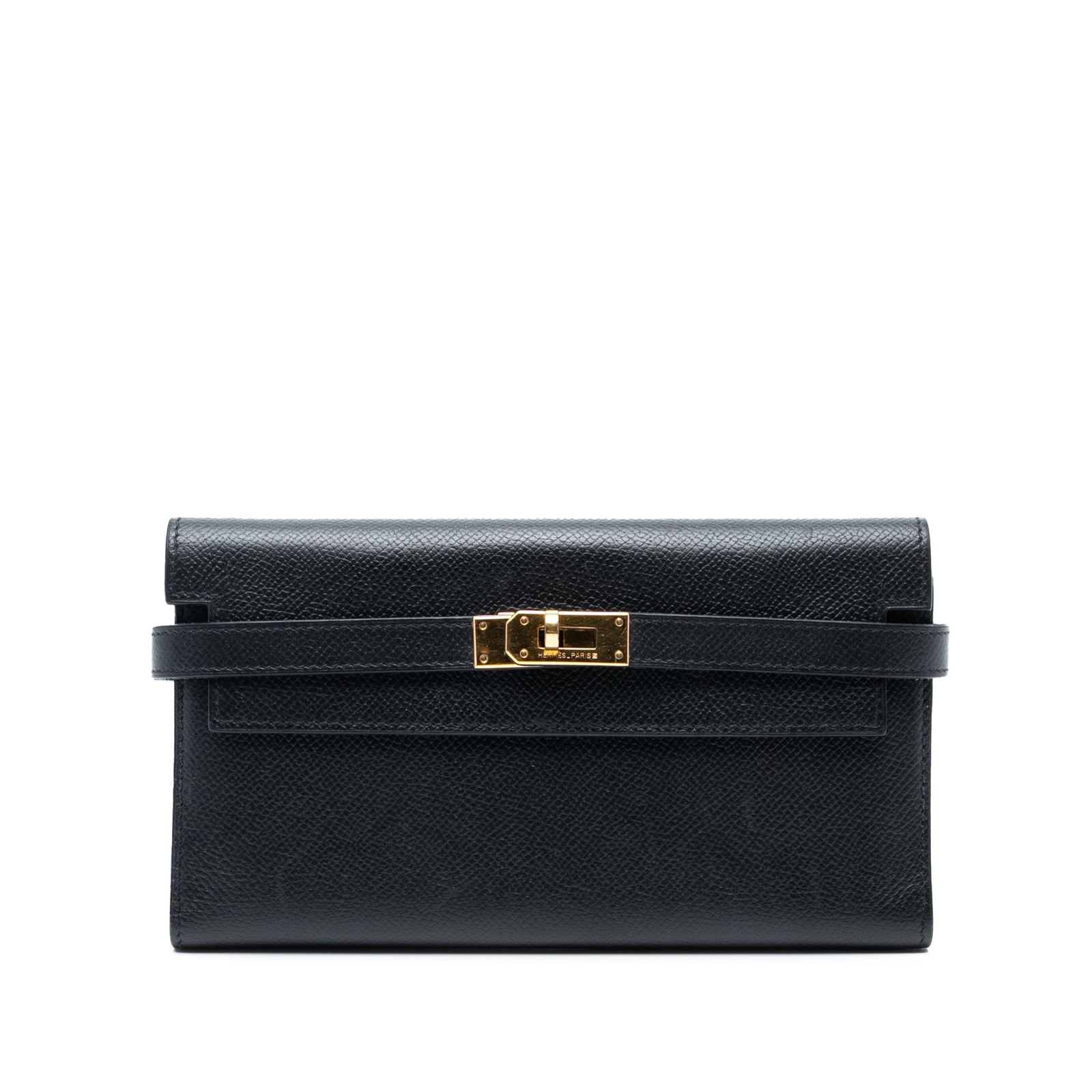 Hermes Noir Epsom Kelly Trifold Long Wallet in Leather (1 of 7)