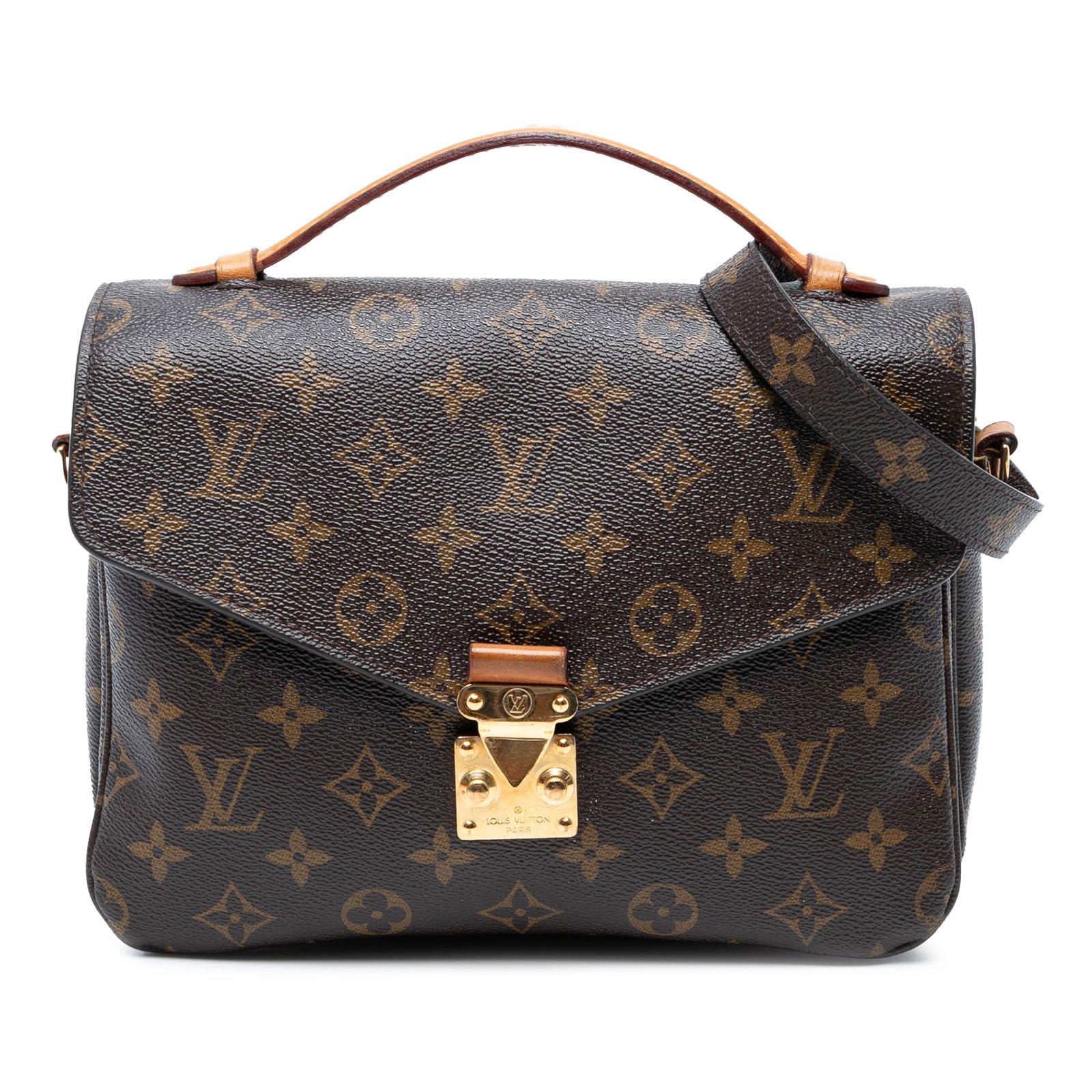 Louis Vuitton Monogram Pochette Metis with Vachetta Leather Handle (1 of 8)