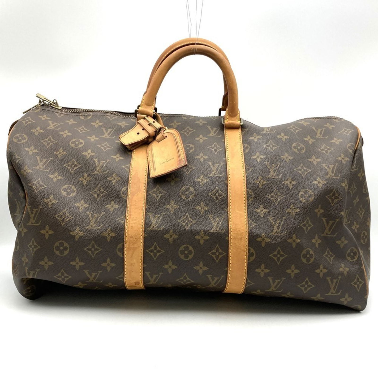Louis Vuitton Keepall 50 canvas travel bag in brown (1 of 1)