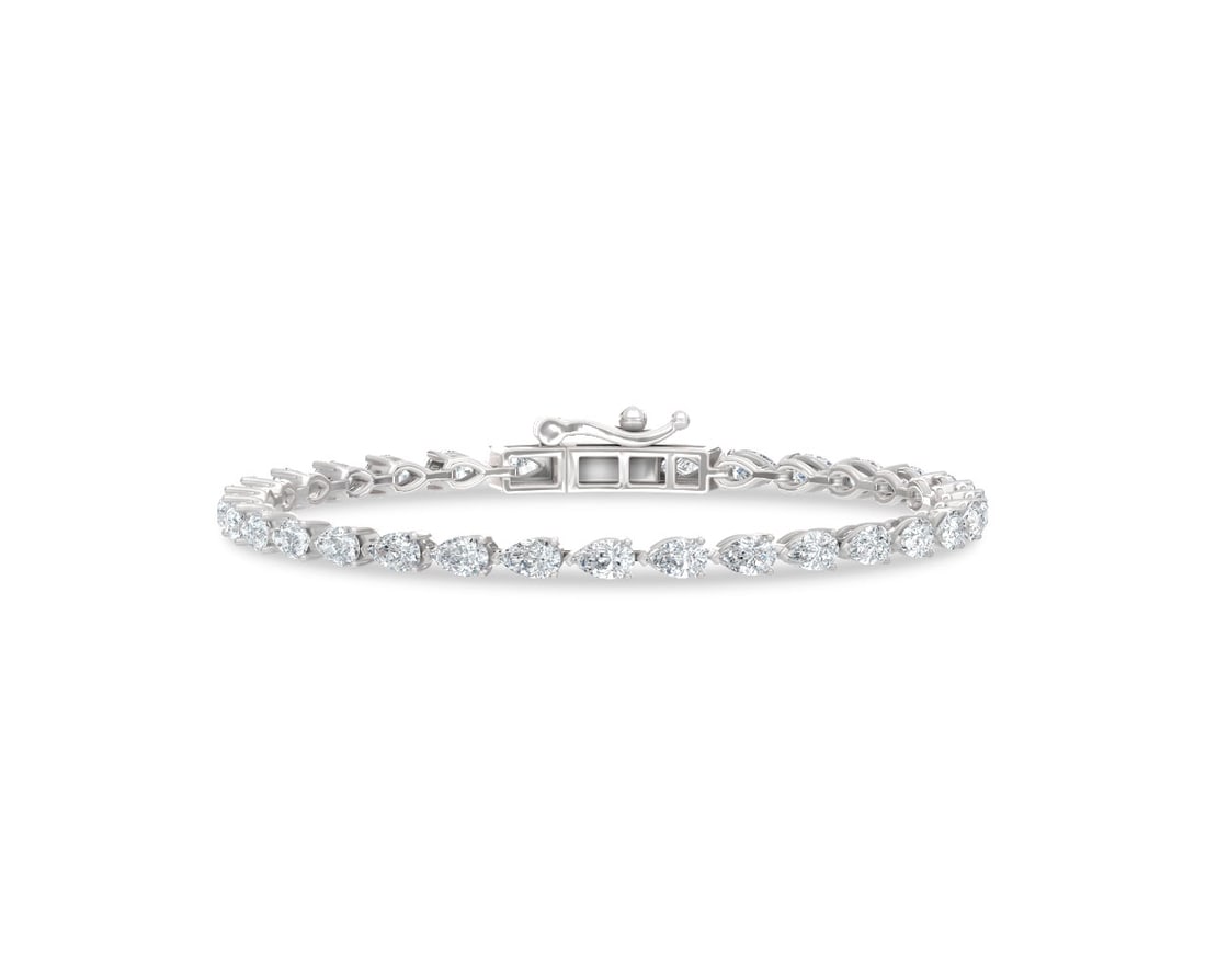 14K White Gold Lab Grown Diamond 5 1/8 Ct.Tw. Fashion Bracelet (1 of 1)