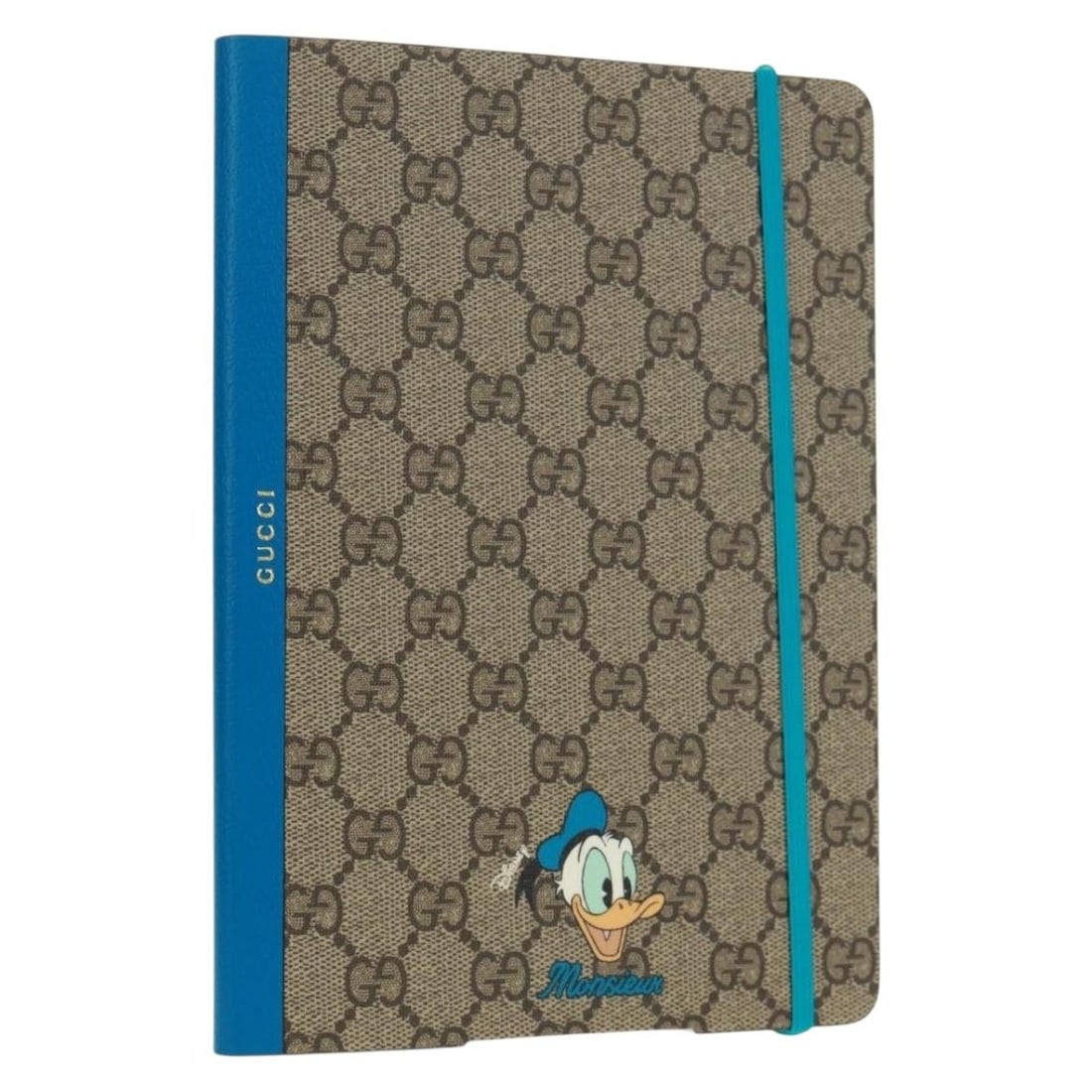 Disney GG Supreme Beige PVC Leather Planner by Gucci: Disney GG Supreme Beige PVC Leather Planner by Gucci This is a Gucci GG Supreme Disney planner crafted from beige PVC leather and GG canvas. Made in Italy, it features a compact and stylish design wit