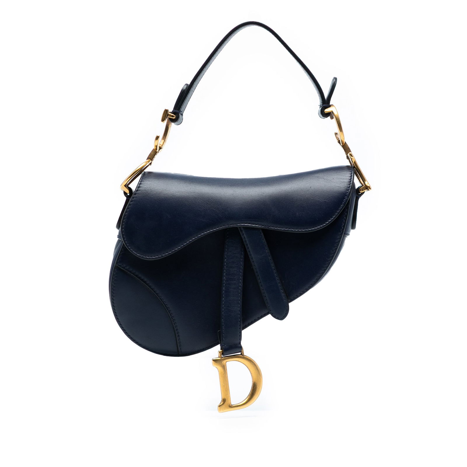 Dior Mini Smooth Calfskin Saddle Bag in Blue: Dior Mini Smooth Calfskin Saddle Bag in Blue Introducing the Dior Mini Smooth Calfskin Saddle Bag, a chic accessory that combines elegance with functionality. This stylish bag features a luxurious lea