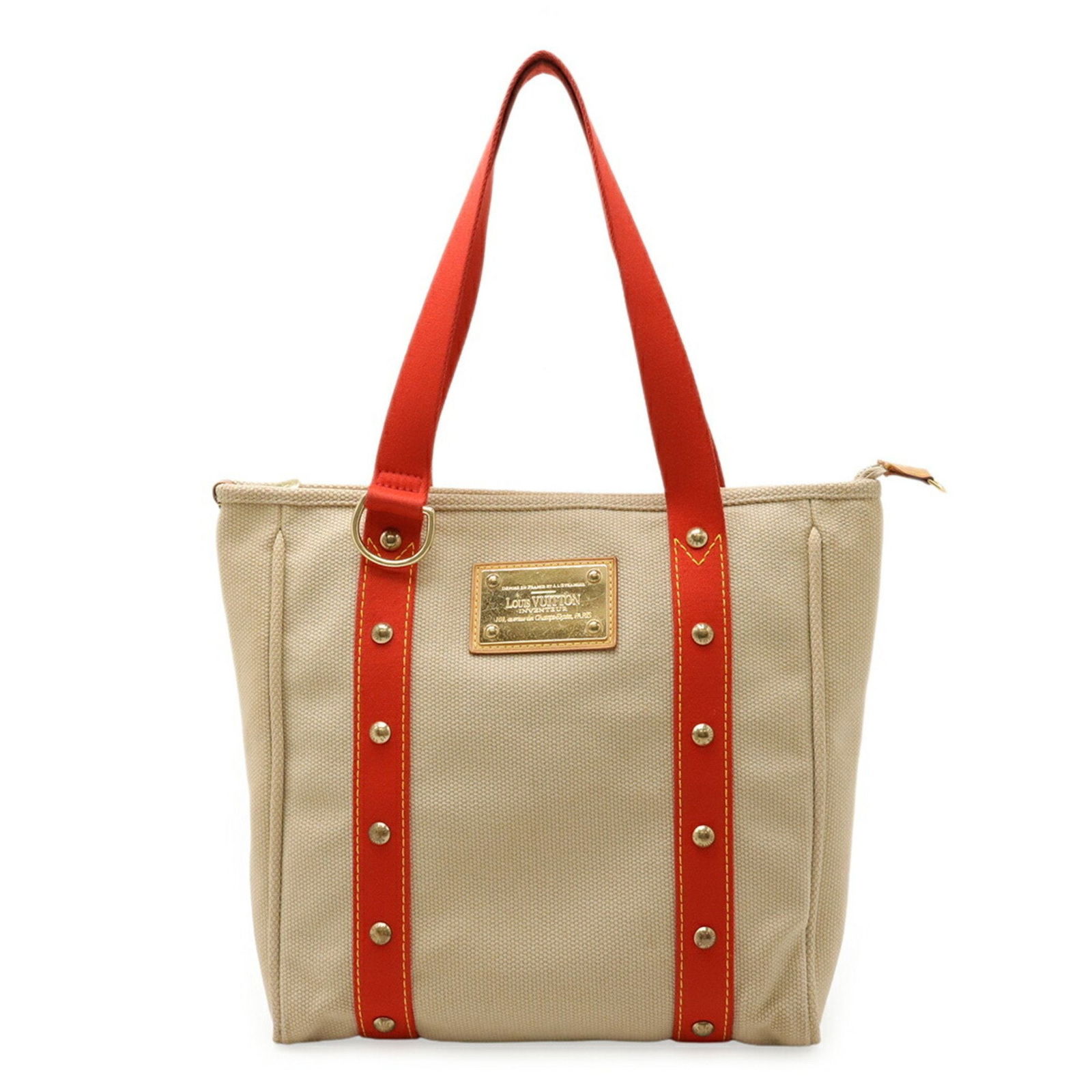 Beige Canvas Antigua Tote Bag by Louis Vuitton (1 of 10)