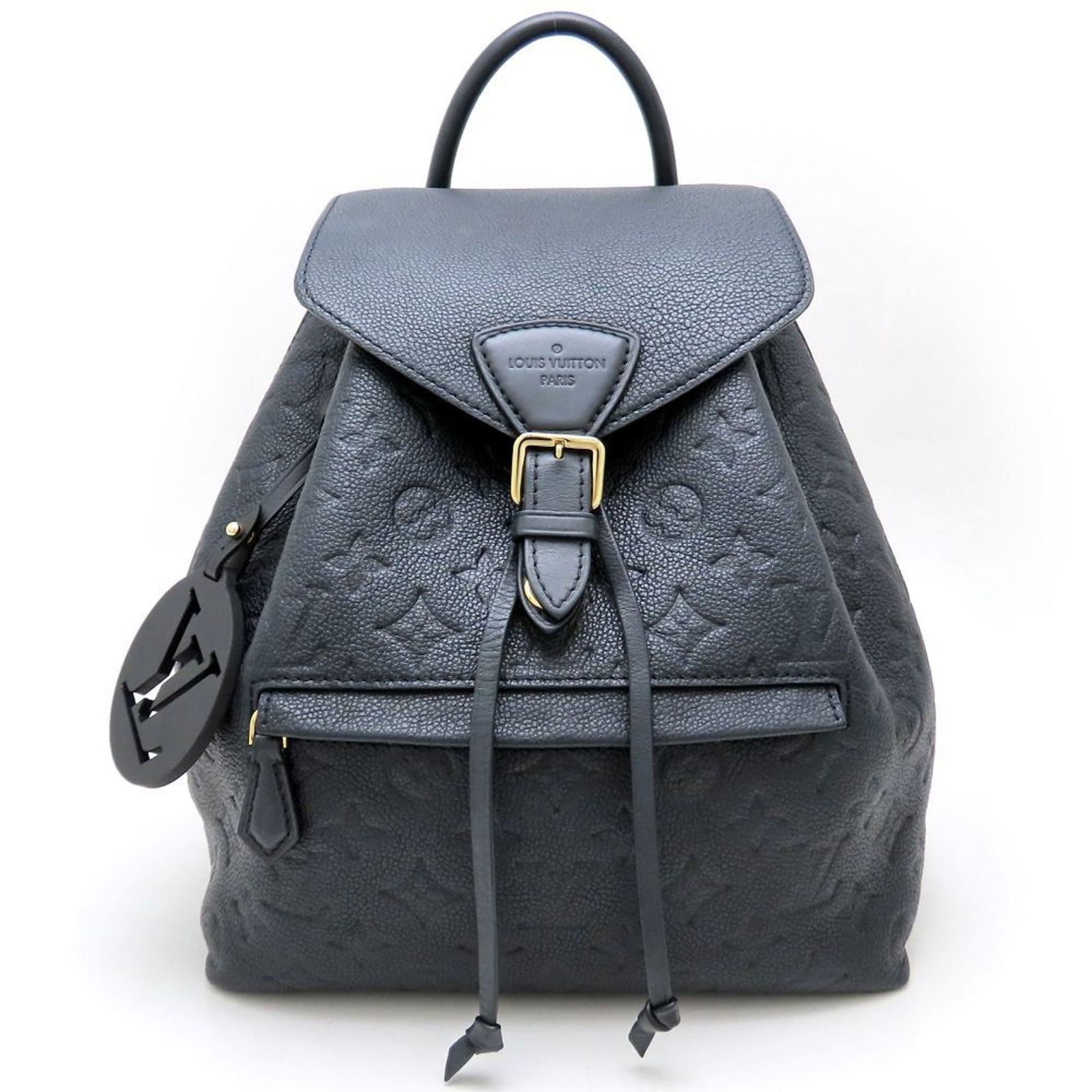 Louis Vuitton Montsouris Black Leather Backpack France (1 of 10)