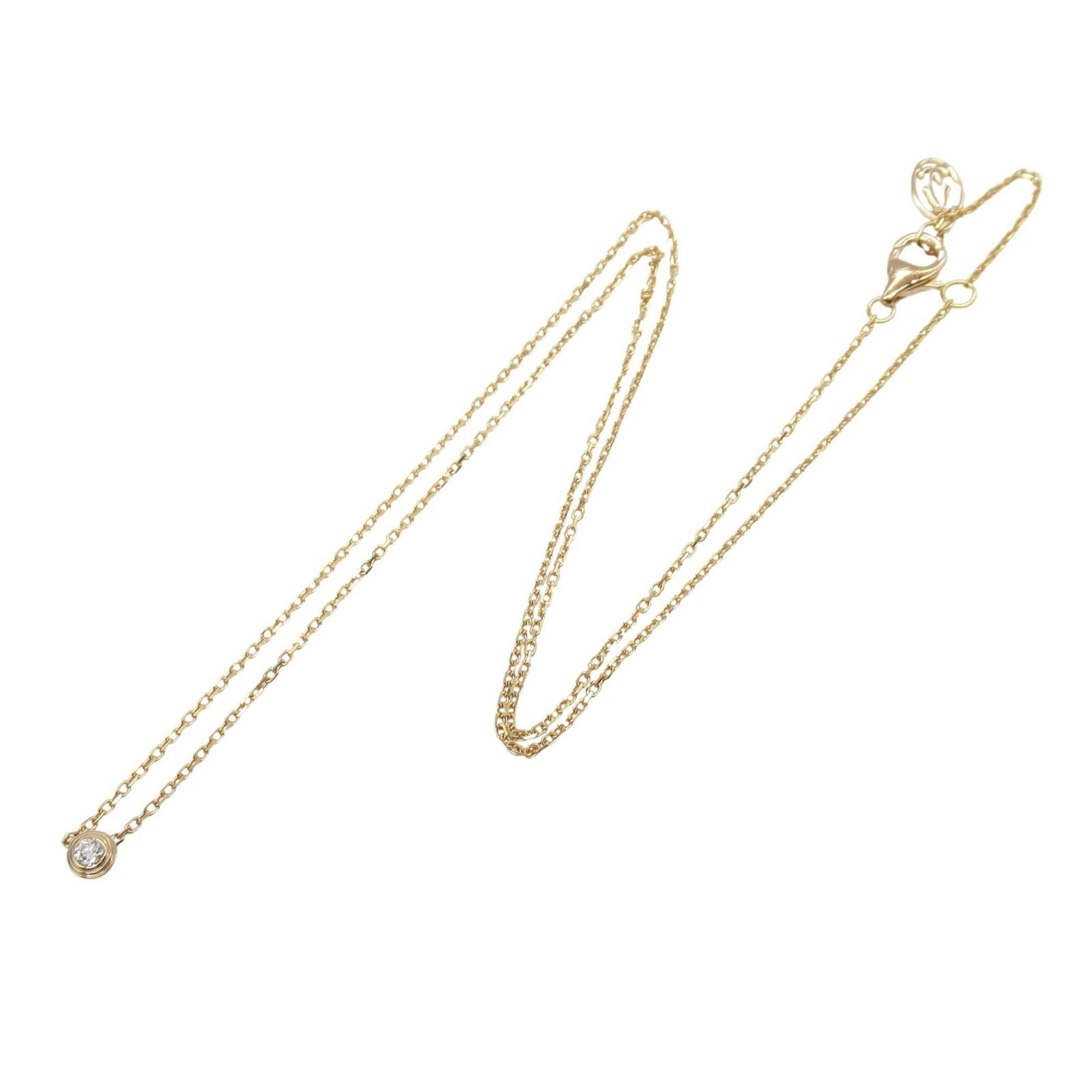 Rose Gold D'Amour Necklace by Cartier Adjustable Length: Rose Gold D'Amour Necklace by Cartier Adjustable Length This Cartier D'Amour necklace features a delicate design crafted in rose gold with a gold tone. The necklace is designed for women and showcases