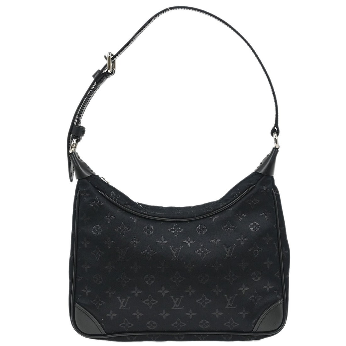 Louis Vuitton Black Monogram Satin Little Boulogne Mini Handbag (1 of 10)