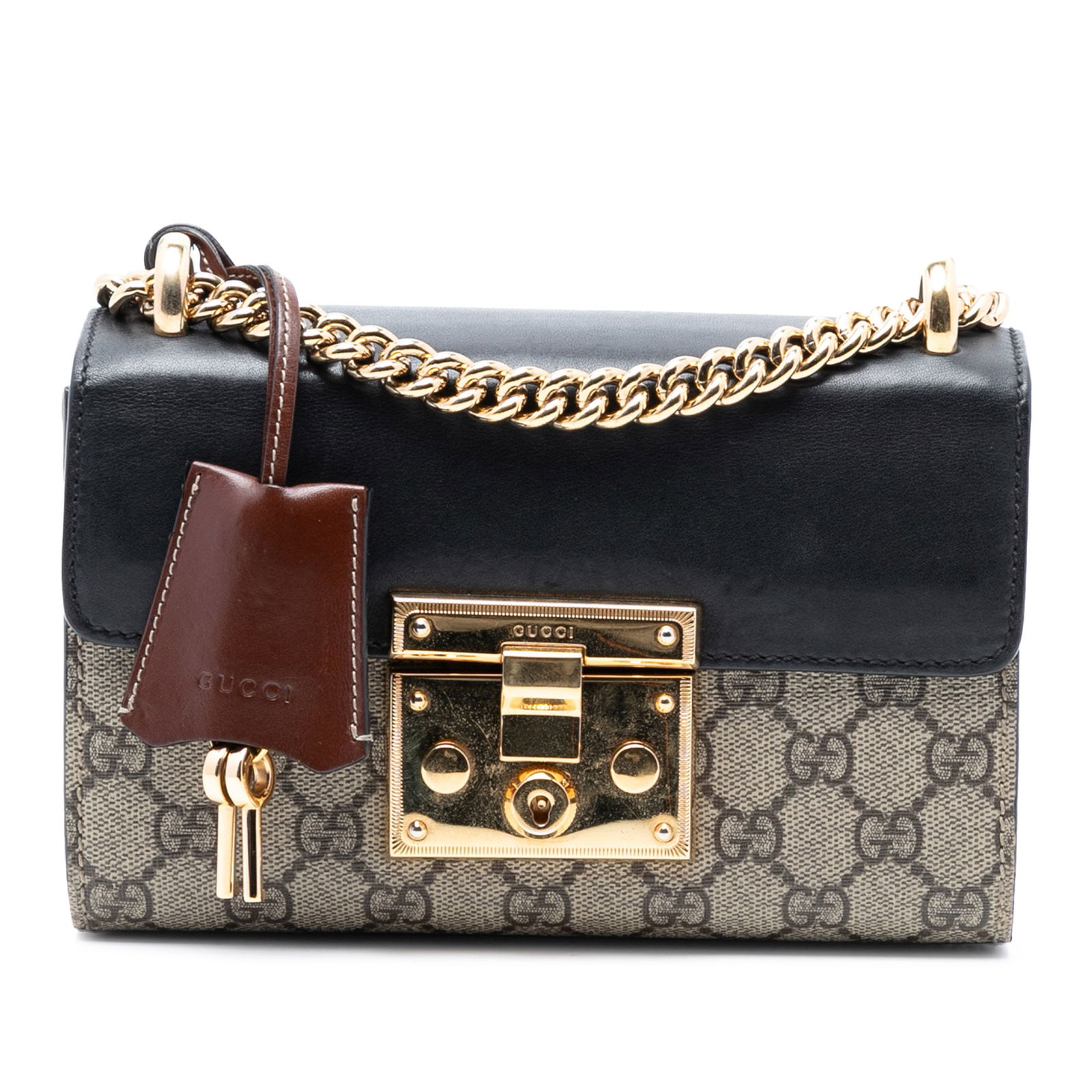 Gucci GG Supreme Small Padlock Coated Canvas Crossbody Bag (1 of 7)