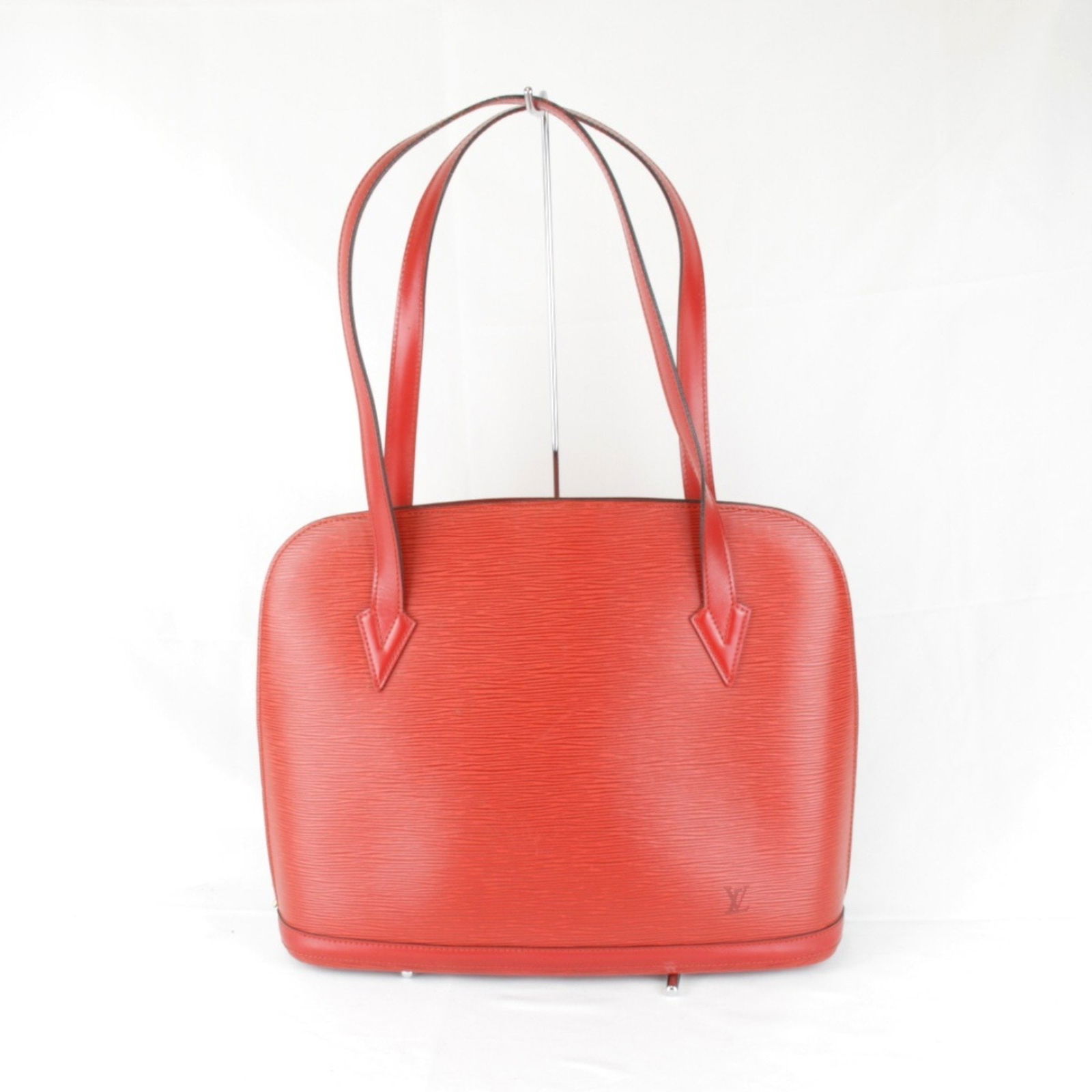 Red Leather Lussac Handbag by Louis Vuitton France (1 of 1)