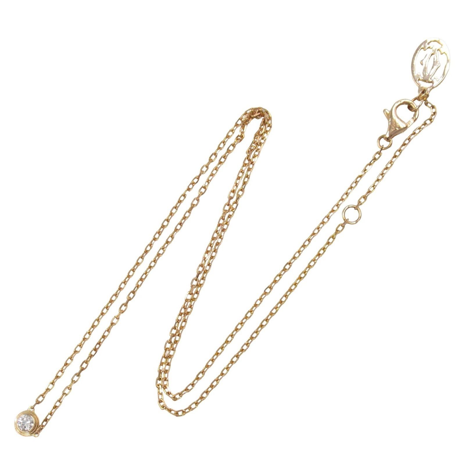 Cartier D'Amour Rose Gold Necklace Adjustable Length (1 of 1)