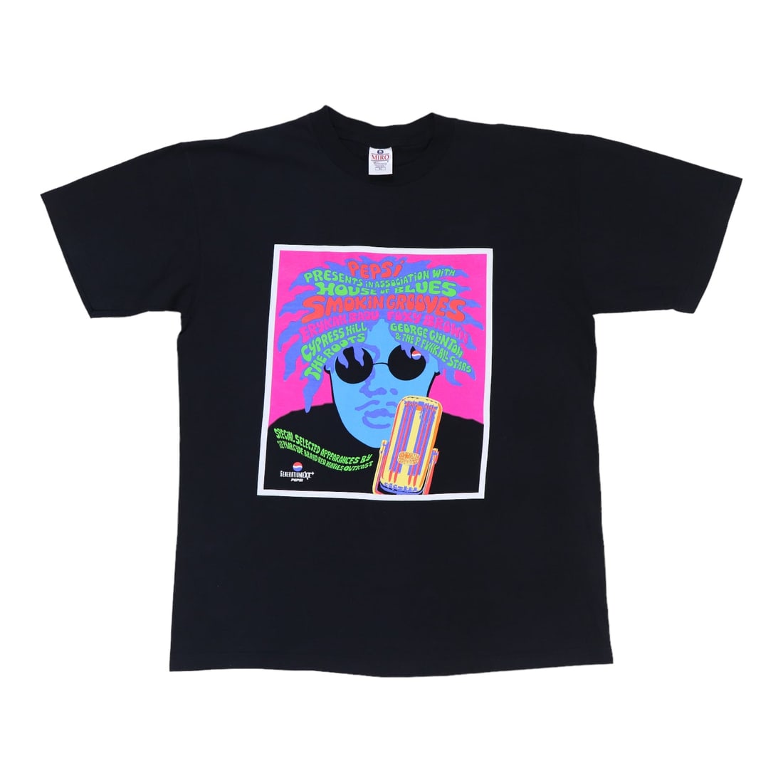 Vintage 1997 Smokin Grooves Tour Black Cotton Extra Large T-Shirt (1 of 5)