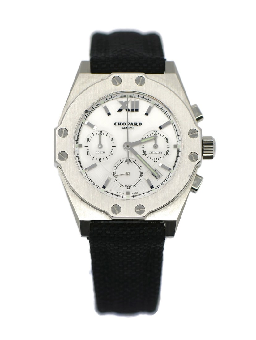 Chopard St Moritz Chronograph Stainless Steel Watch Ref 8390 with Box and Papers (1 of 6)