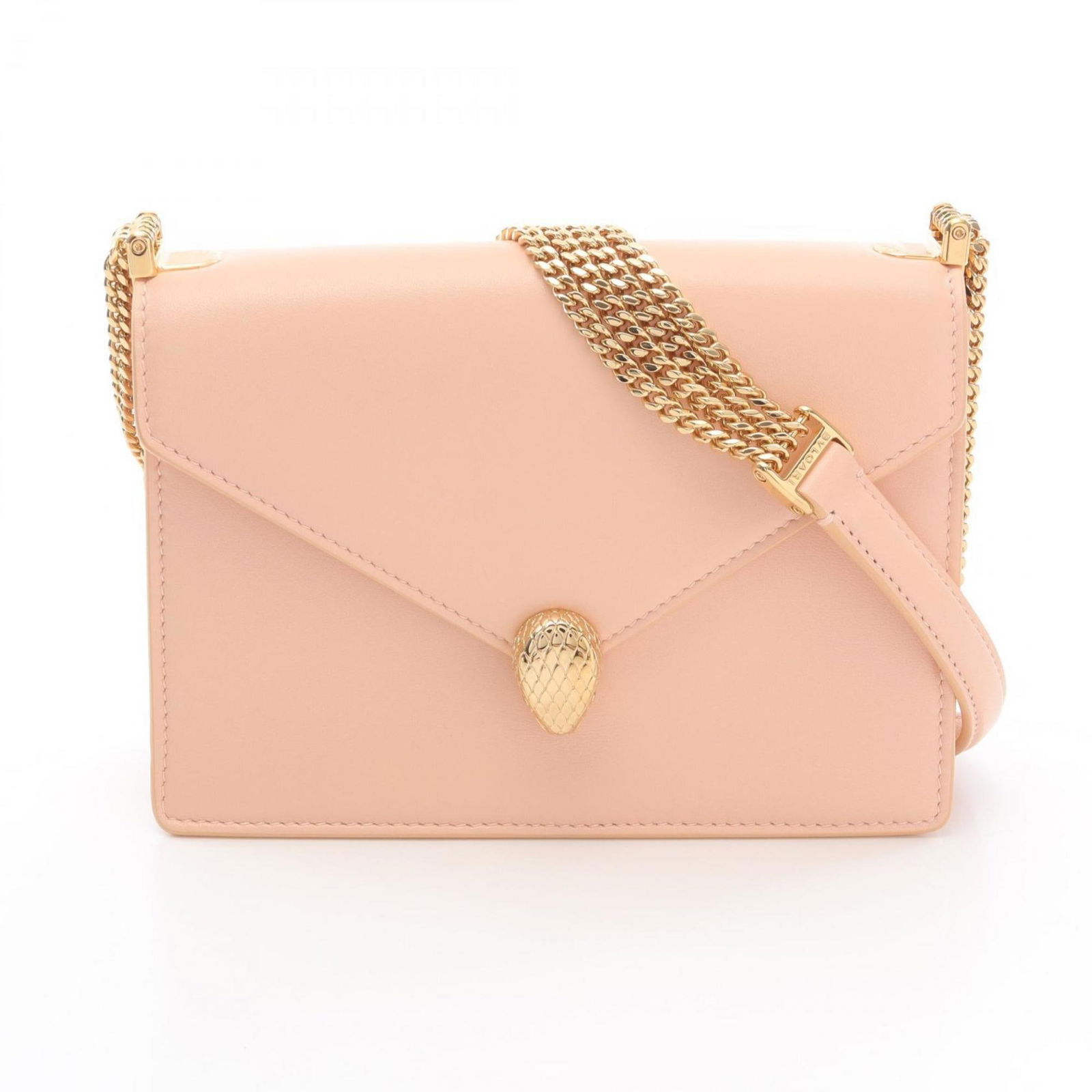 Orange Leather Serpenti Shoulder Bag by Bulgari Made in Italy (1 of 11)