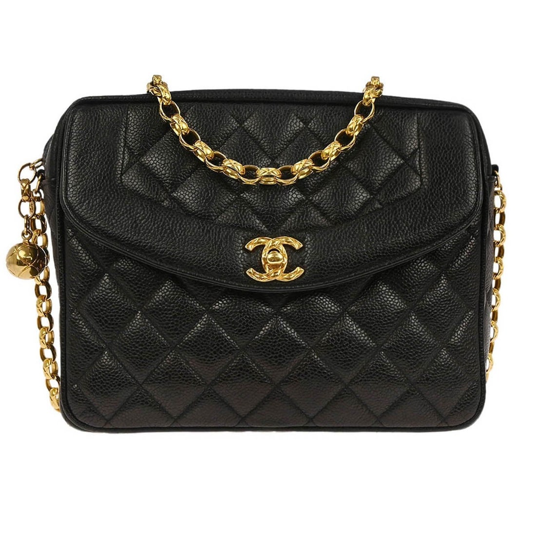 Small Chanel Camera Crossbody Bag Quilted Black Calfskin Leather (1 of 10)