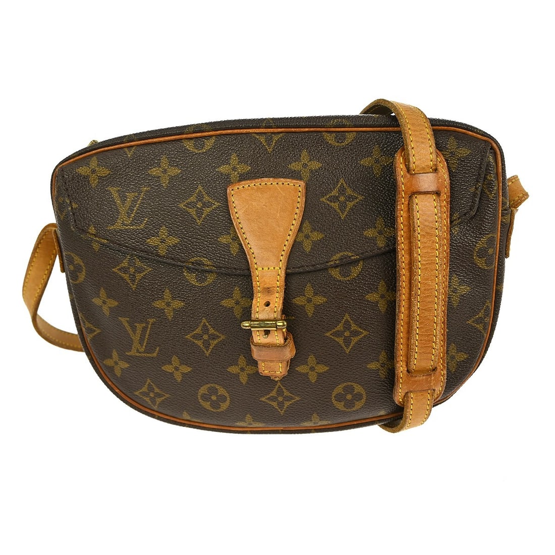 Louis Vuitton Jeune Fille MM Monogram Shoulder Bag: Louis Vuitton Jeune Fille MM Monogram Shoulder Bag This vintage Louis Vuitton Jeune Fille MM Shoulder Bag showcases the iconic Monogram pattern, crafted from durable Monogram canvas. With dimensions o