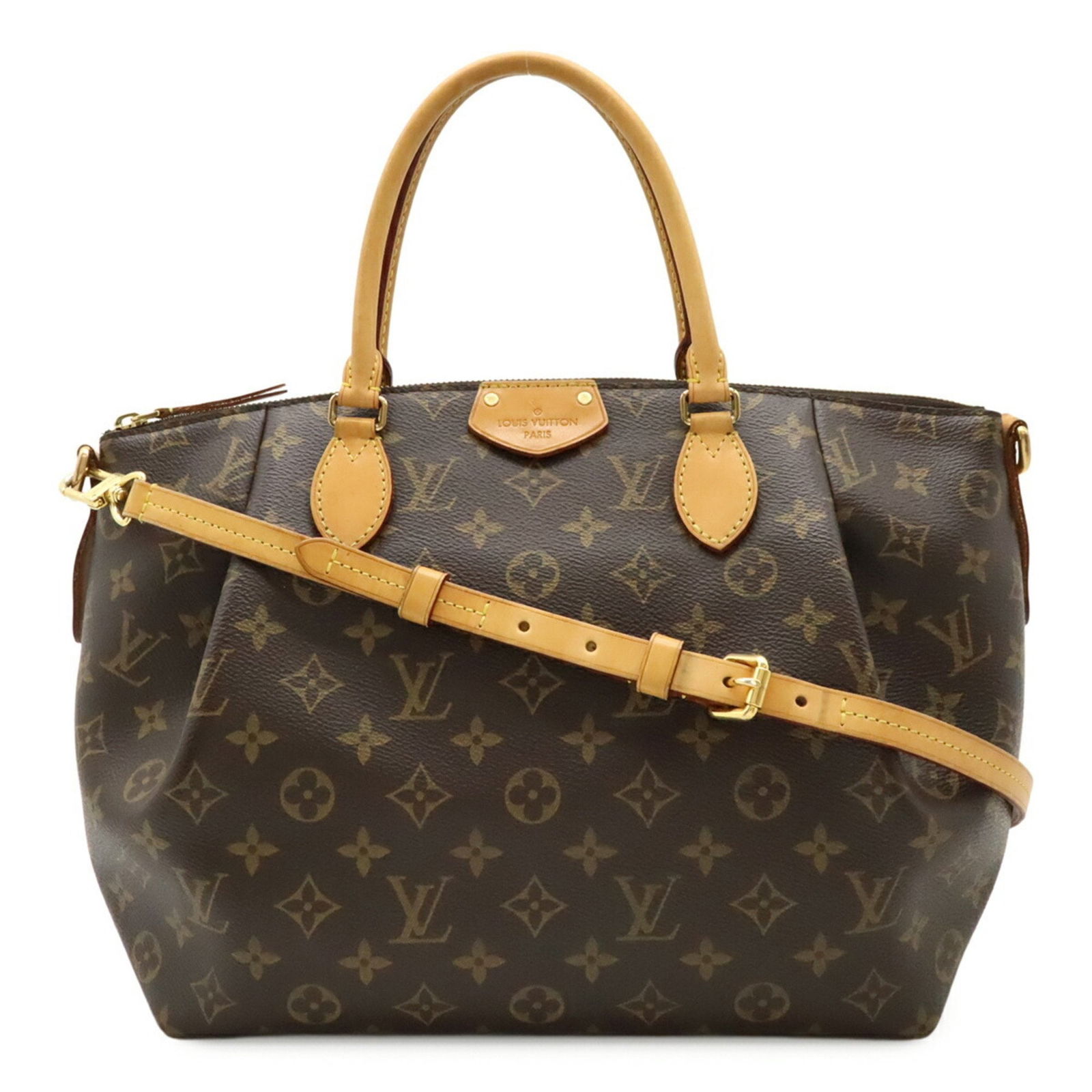 Louis Vuitton Turenne Brown Canvas Handbag 25cm (1 of 10)