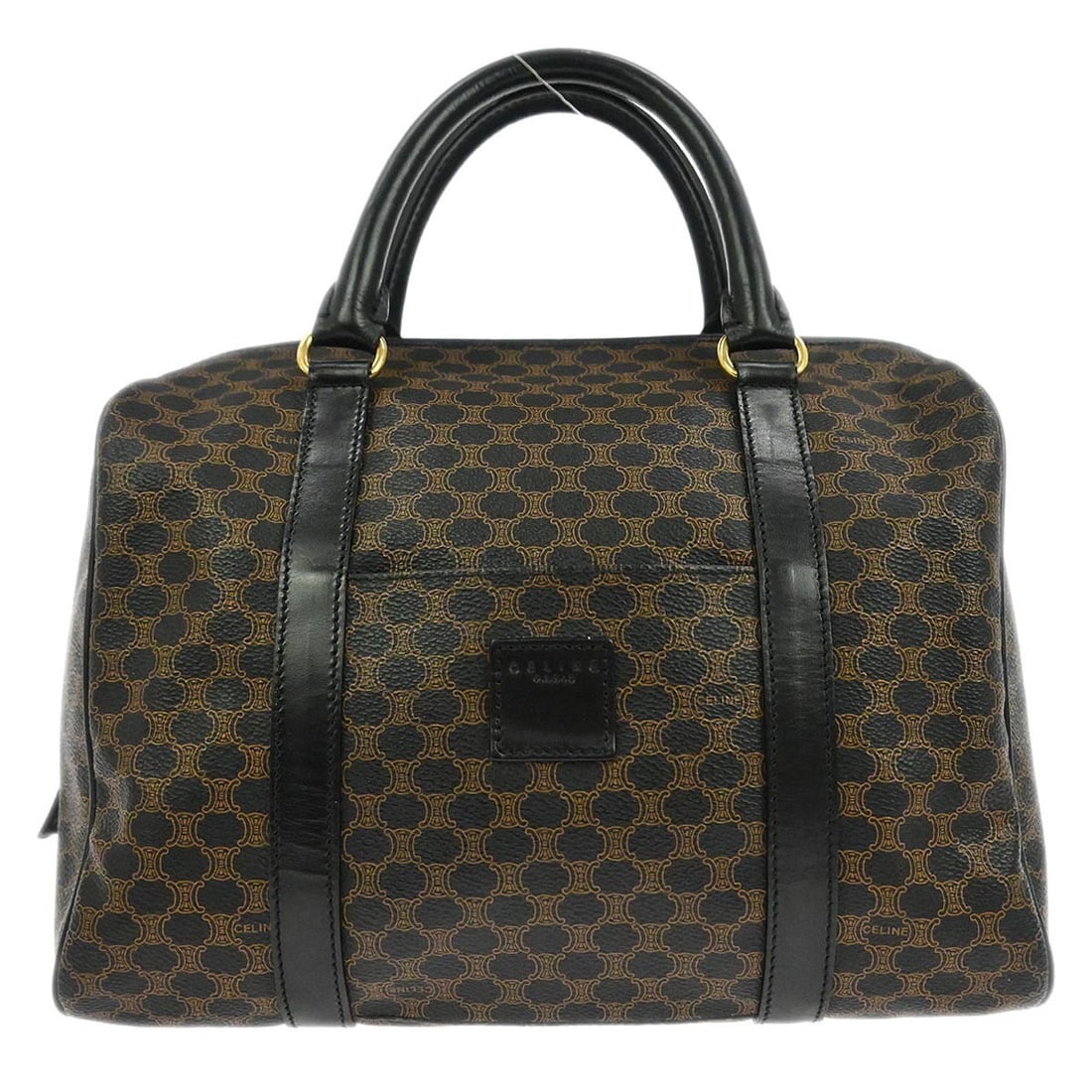 Celine Macadam MC98/1 Black PVC Duffle Bag with Double Handles (1 of 10)