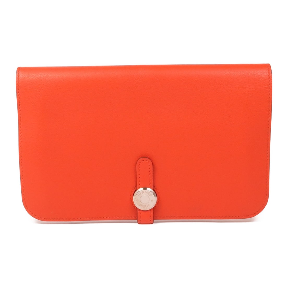 HERMES Dogon GM Long Wallet Veau Swift Leather Capucine (1 of 16)