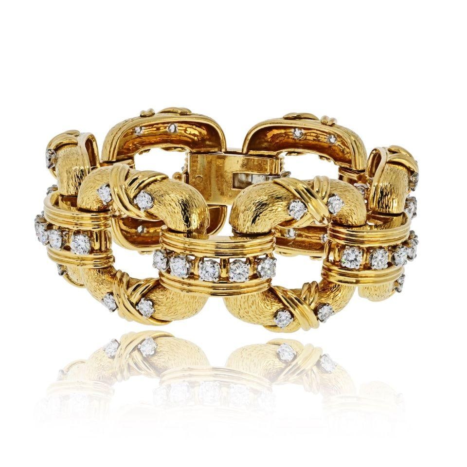 Schlumberger Platinum and 18K Yellow Gold Bracelet by Tiffany & Co. (1 of 6)