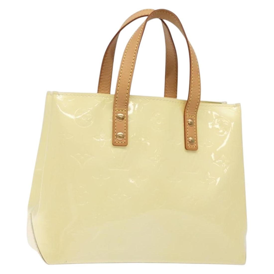 Louis Vuitton Monogram Vernis Reade PM Hand Bag Perle M91336 Authenticated (1 of 18)