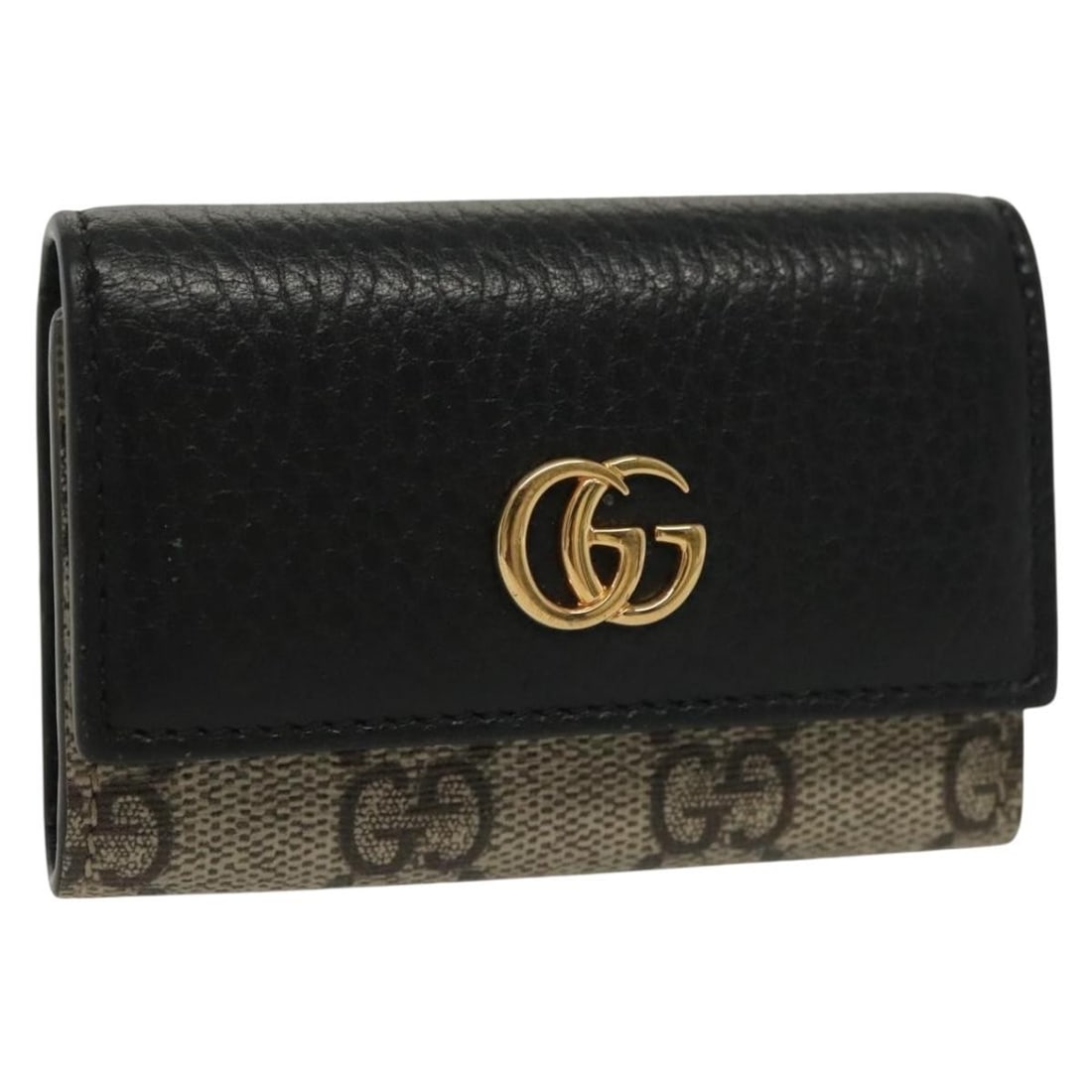 GUCCI GG Marmont Beige Black Key Case 456118 0416 Authentic Italy (1 of 18)
