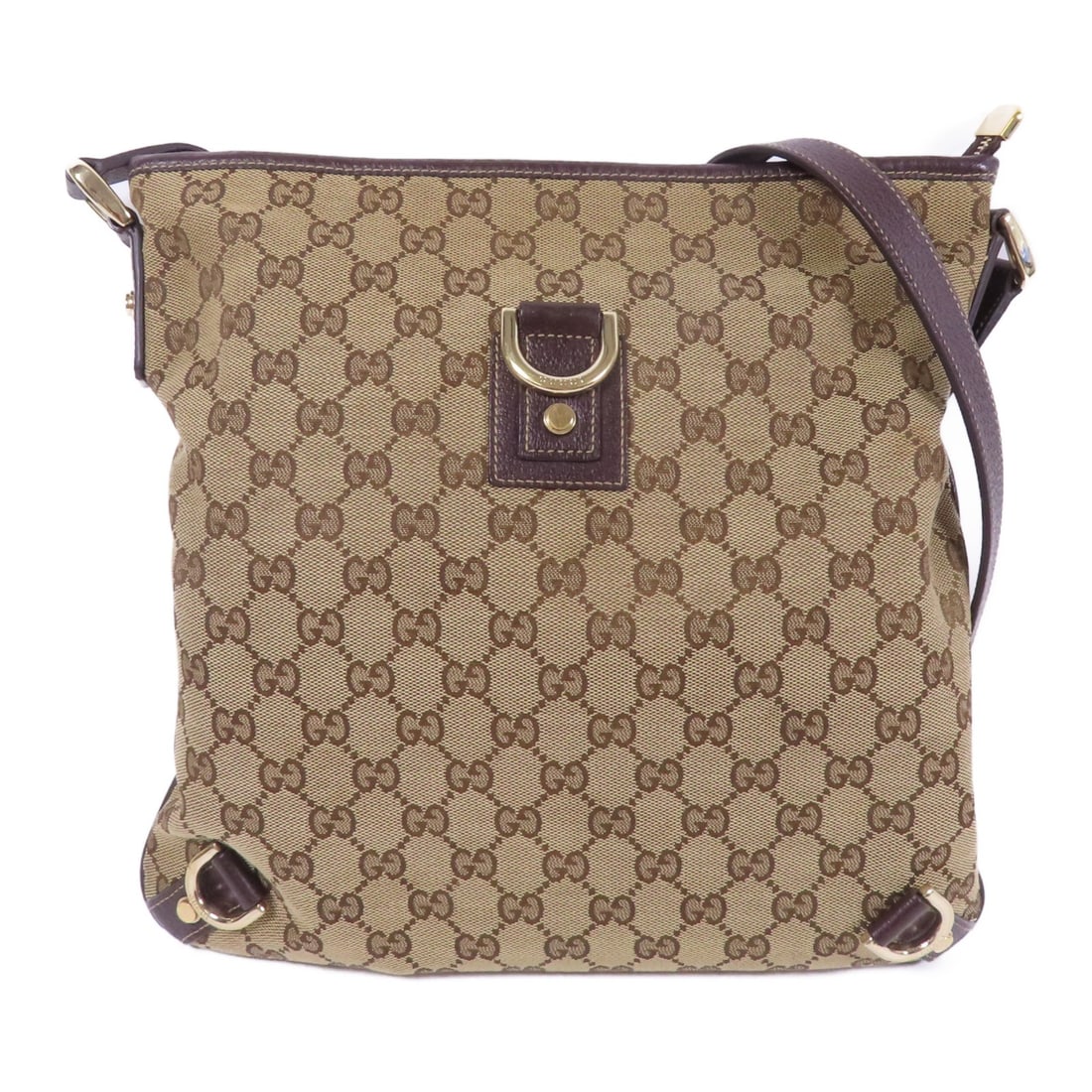 GUCCI GG Canvas Shoulder Bag Brown 131326 Italy (1 of 12)