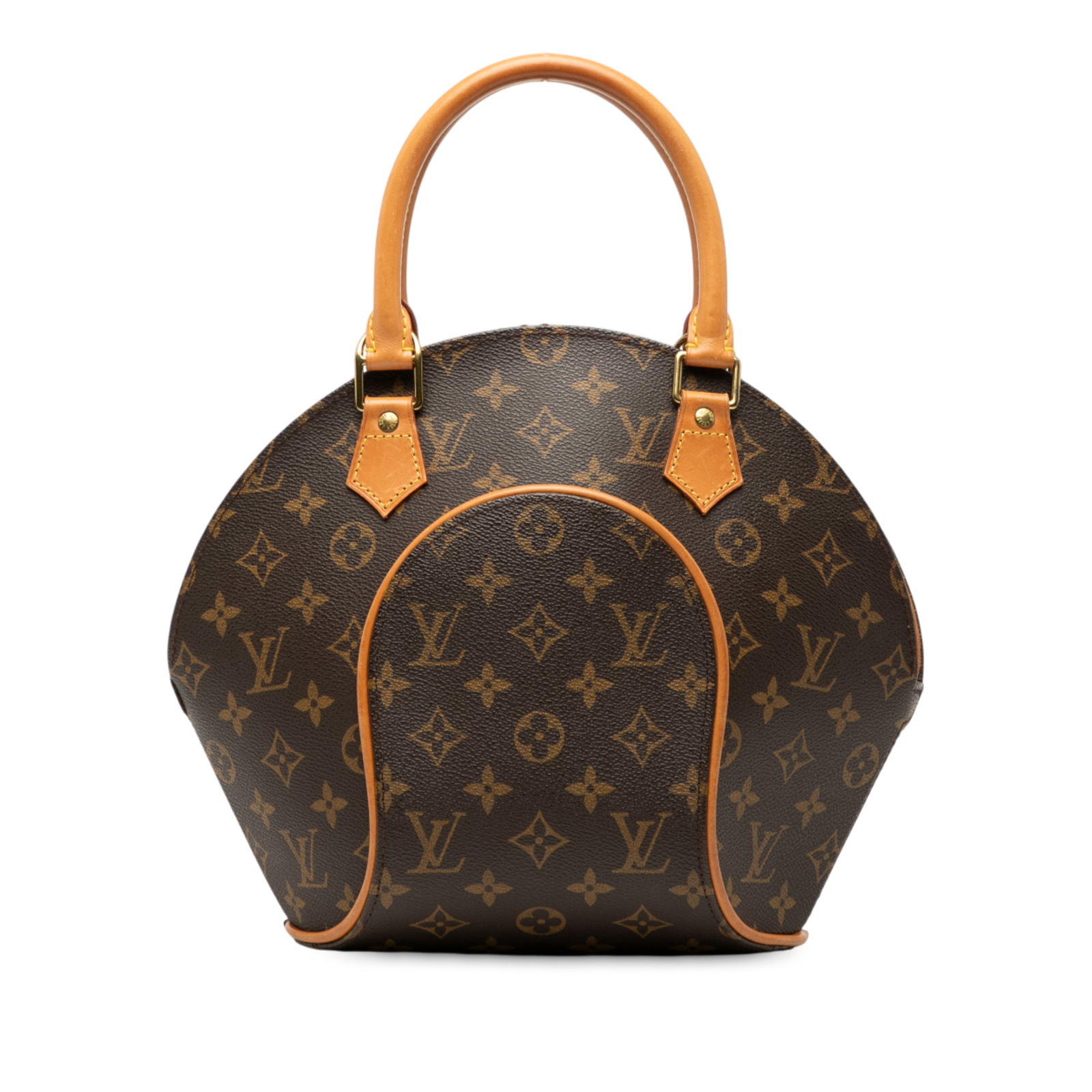 Louis Vuitton Ellipse PM Brown Monogram Canvas Handbag with Leather Trim (1 of 7)