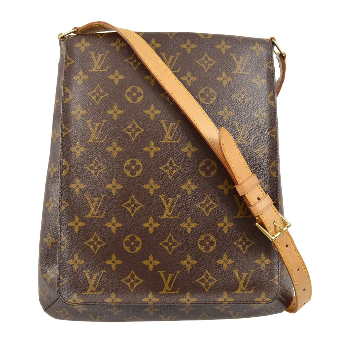 Louis Vuitton Monogram Musette Shoulder Bag M51256 Vintage Brown Canvas (1 of 9)