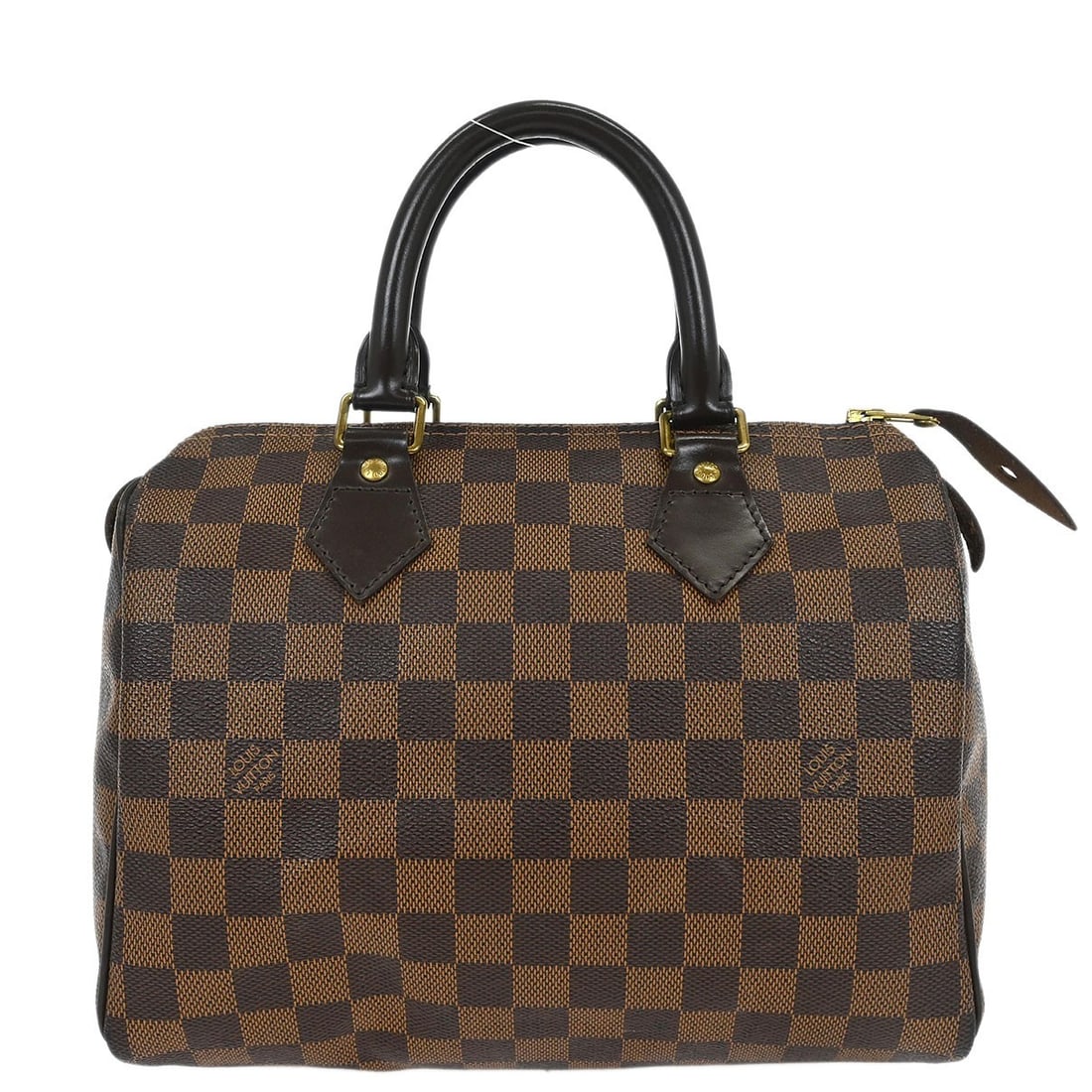 Louis Vuitton Damier Speedy 25 Handbag N41365 Vintage Brown Leather (1 of 11)