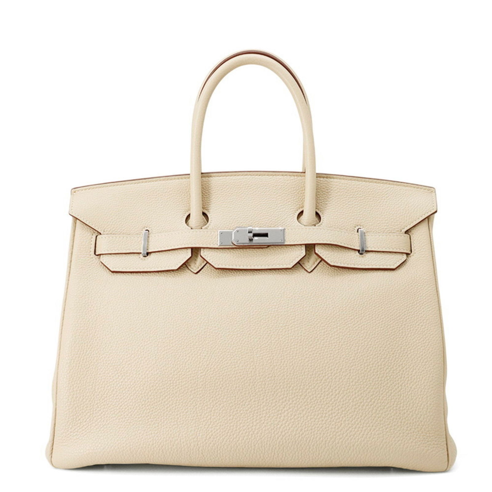 White Leather Birkin 35 Handbag by Hermes France 27cm x 35cm x 18.5cm (1 of 1)