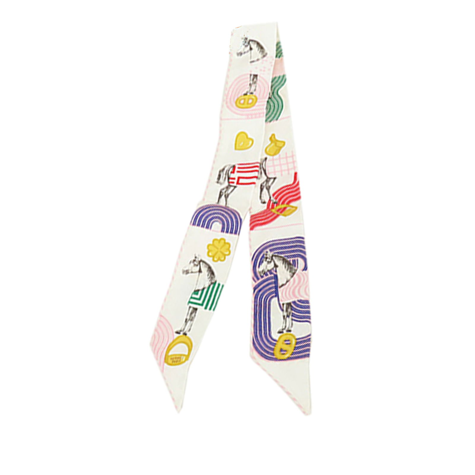 Hermes Garde Robe Pop print silk twilly scarf accessory (1 of 10)