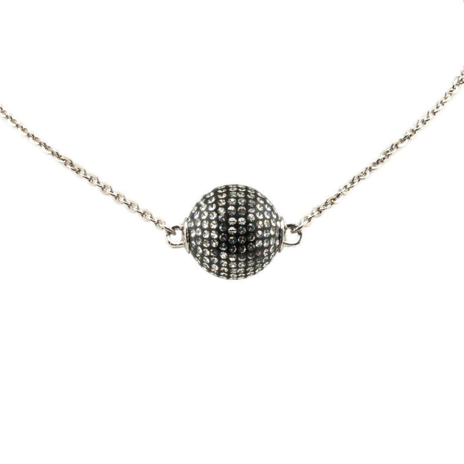 Chanel Silver Metal Necklace with Pendant 40 cm for Women (1 of 4)