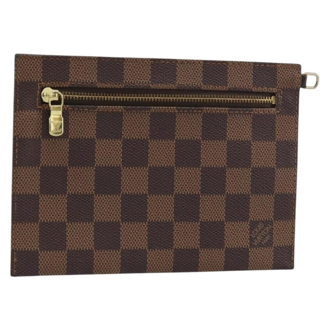 Louis Vuitton Clifton Pouch Damier Ebene Canvas Model N51149: Louis Vuitton Clifton Pouch Damier Ebene Canvas Model N51149 This Louis Vuitton Clifton pouch features the iconic Damier Ebene canvas exterior in the classic Damier Ebene color. Designed in a compact