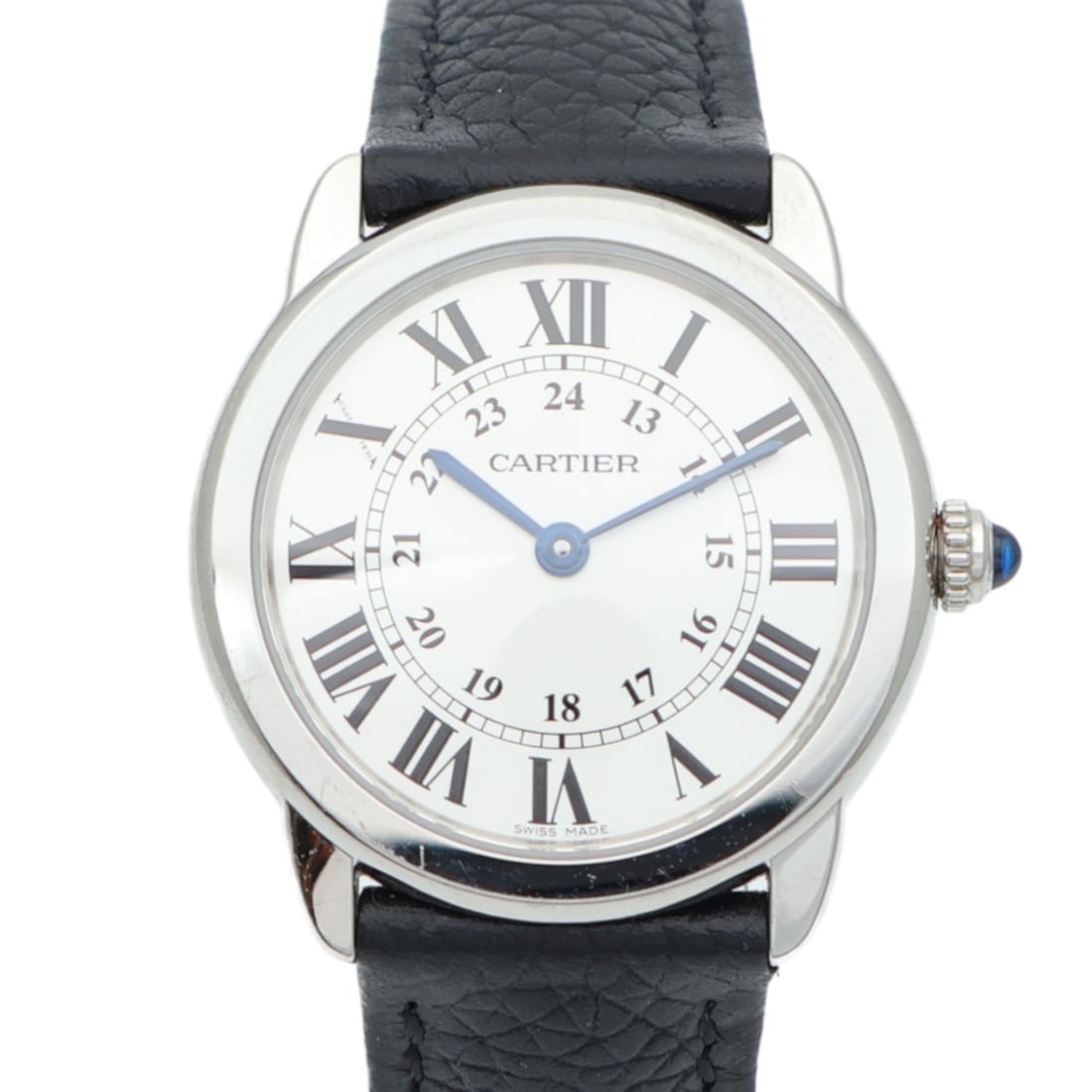 CARTIER Ronde Solo Quartz Watch WSRN0019 Stainless Steel White Dial: CARTIER Ronde Solo Quartz Watch WSRN0019 Stainless Steel White Dial Discover the elegance of the CARTIER Ronde Solo De Cartier Quartz Watch, a stunning wristwatch crafted from high-quality stainless s