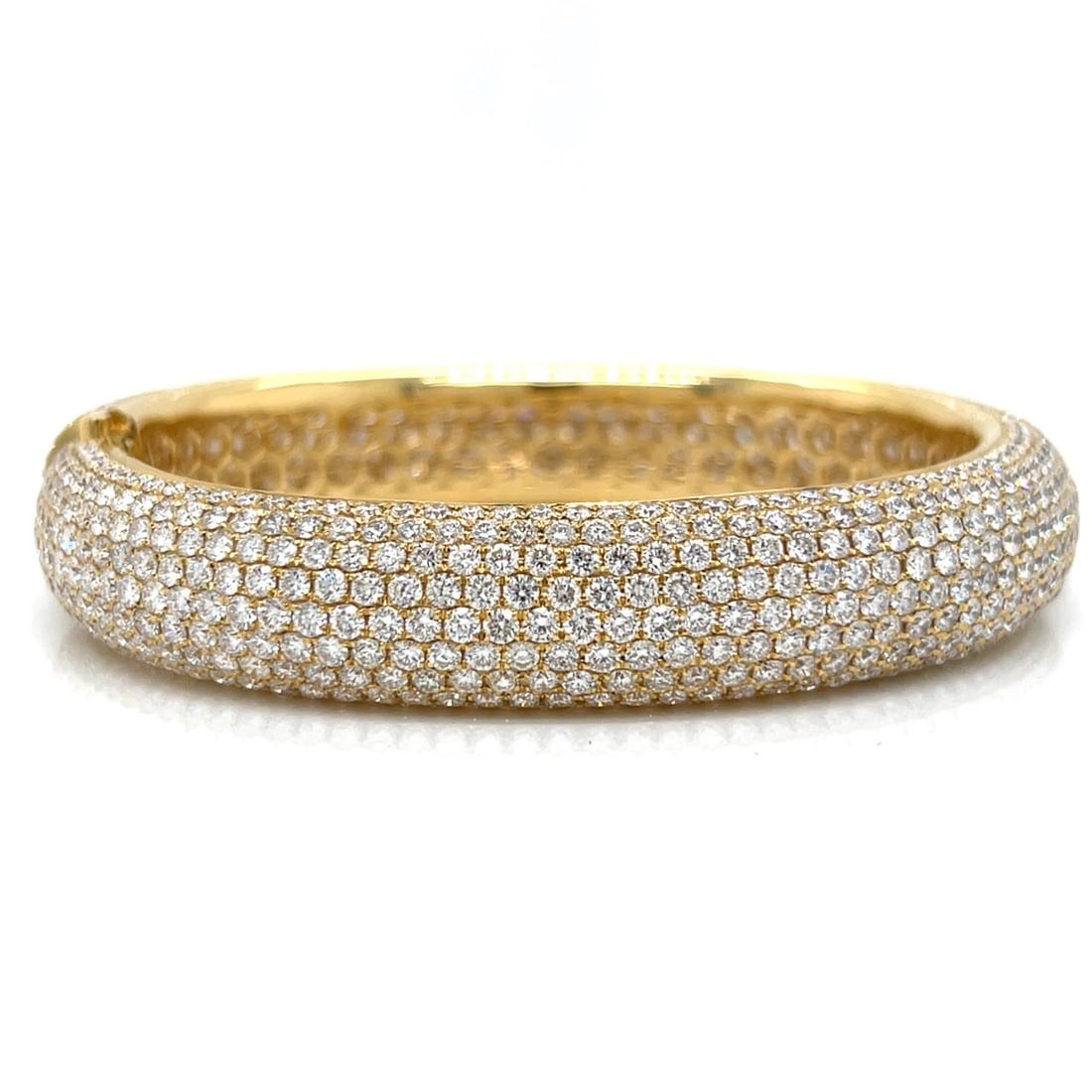 Diamond Bangle Bracelet in 18K Yellow Gold with 24.34 Carat Stones (1 of 4)