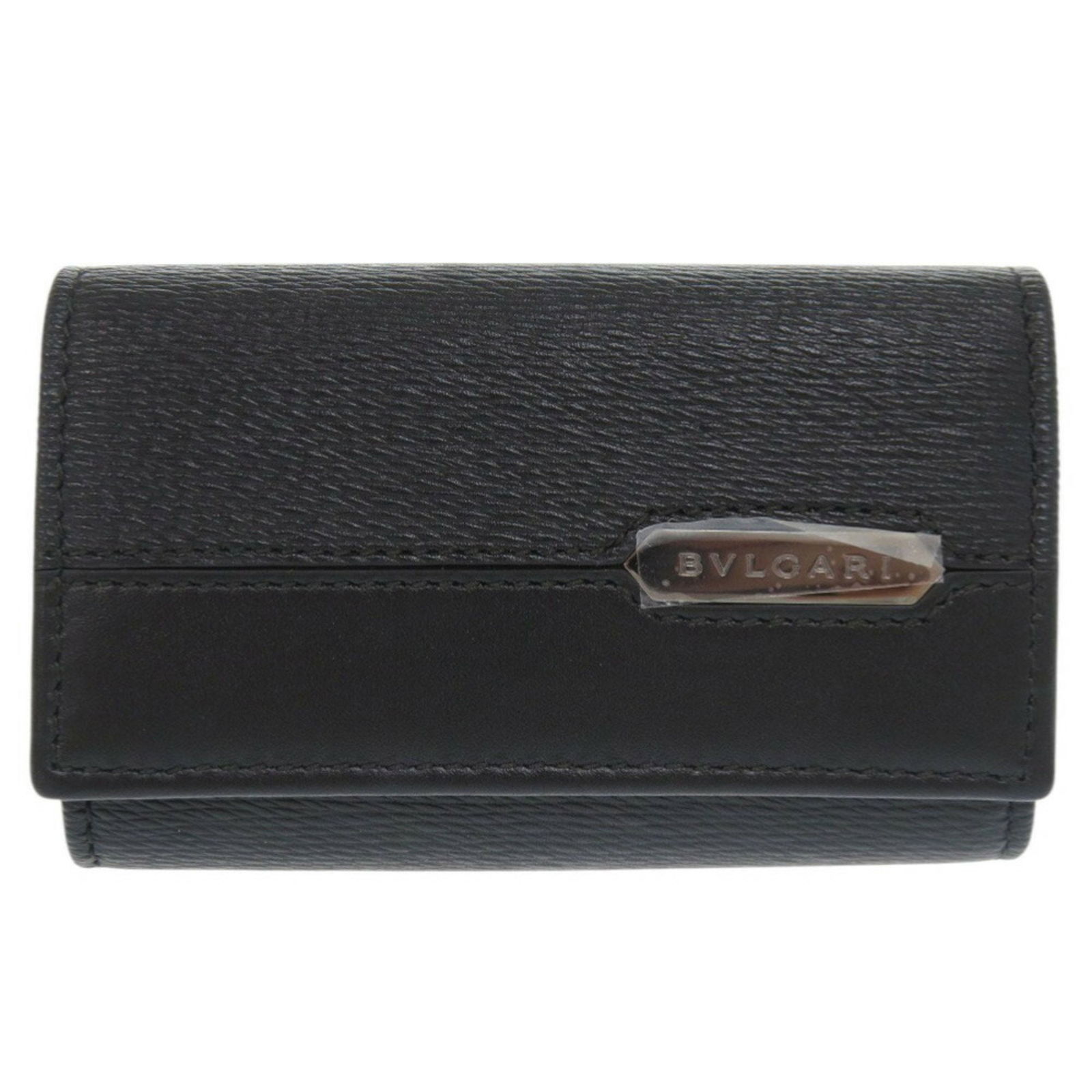 Black Leather Bulgari Key Holder Accessory Made in Italy (1 of 1)