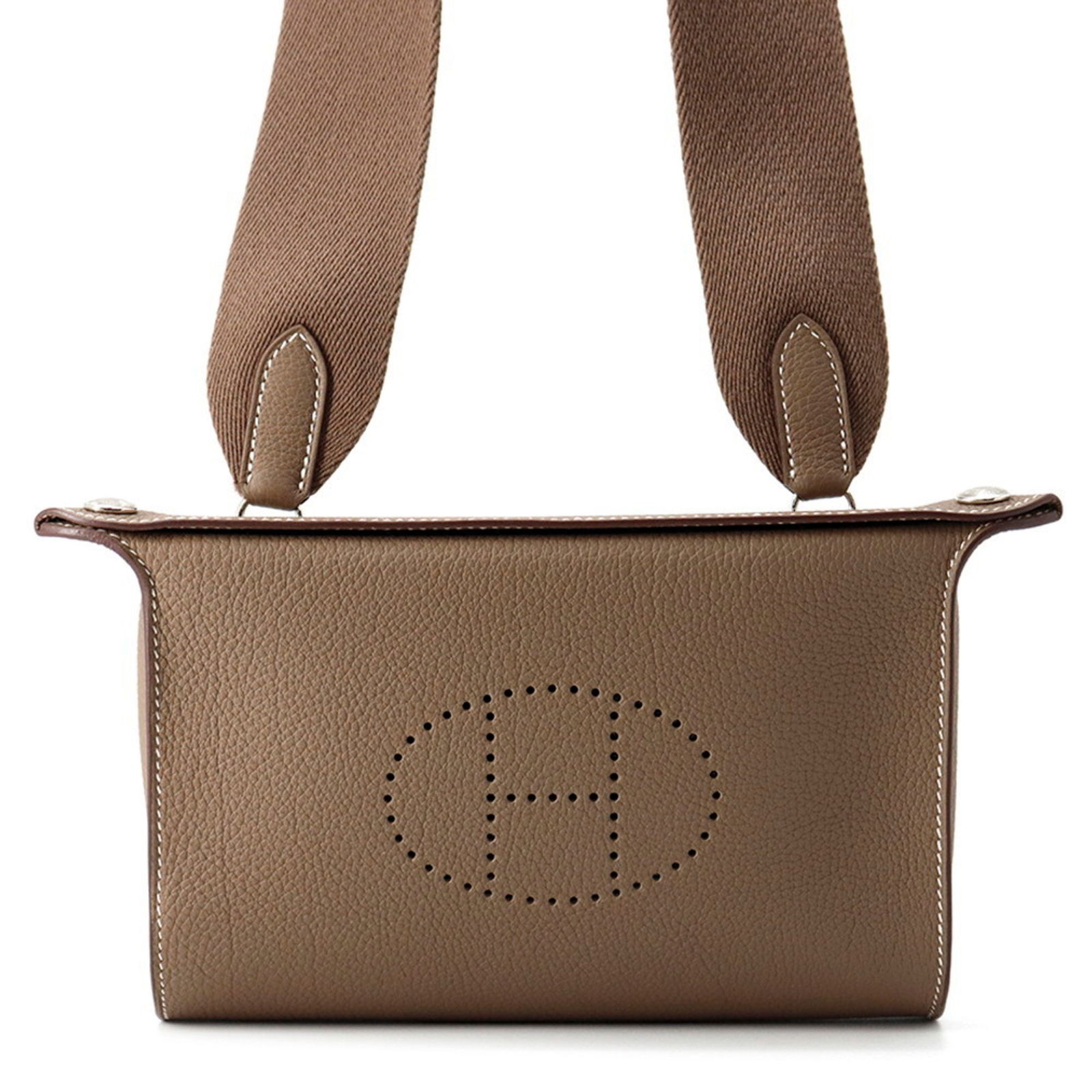 Grey Leather French Women's Bag by Hermes (1 of 1)