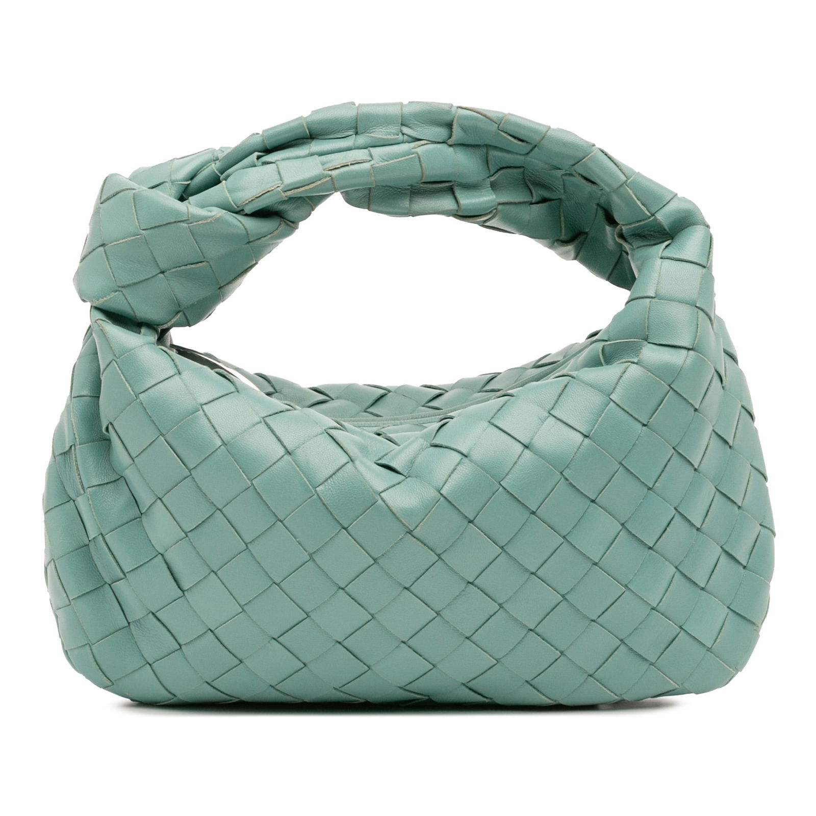 Bottega Veneta Mini Nappa Intrecciato Jodie Blue Leather Bag: Bottega Veneta Mini Nappa Intrecciato Jodie Blue Leather Bag Introducing the Bottega Veneta Mini Nappa Intrecciato Jodie, a sophisticated bag crafted from luxurious woven leather. This stylish accesso
