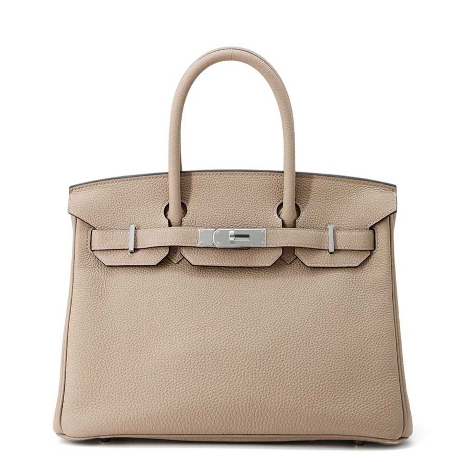 Grey Leather Hermes Birkin 30 Handbag France: Grey Leather Hermes Birkin 30 Handbag France This Hermes Birkin 30 handbag features a sophisticated grey leather exterior and is designed for women. Made in France, it offers a classic silhouette with