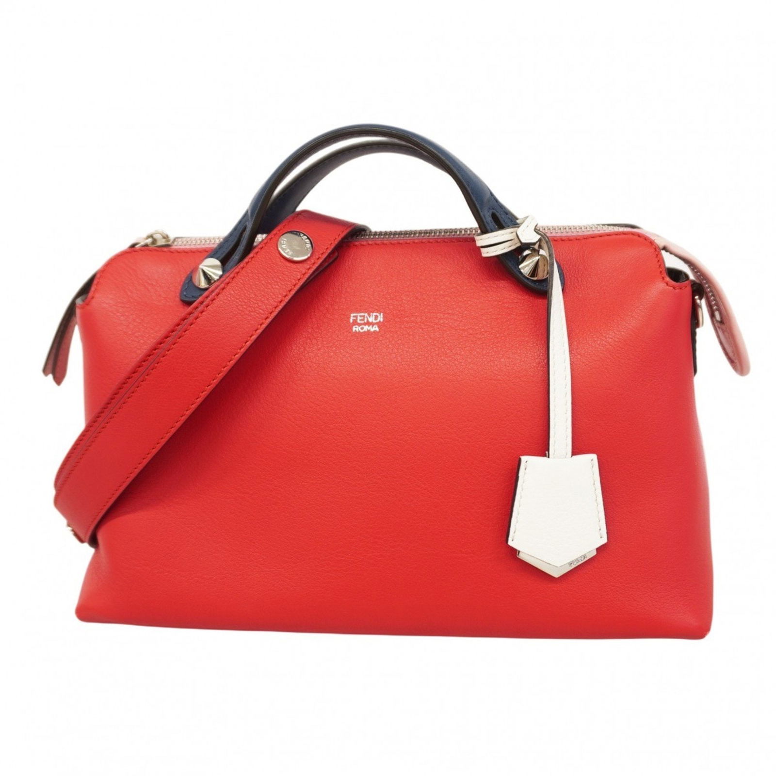 Red Leather Fendi By The Way Bag 18cm x 27cm x 13cm (1 of 1)