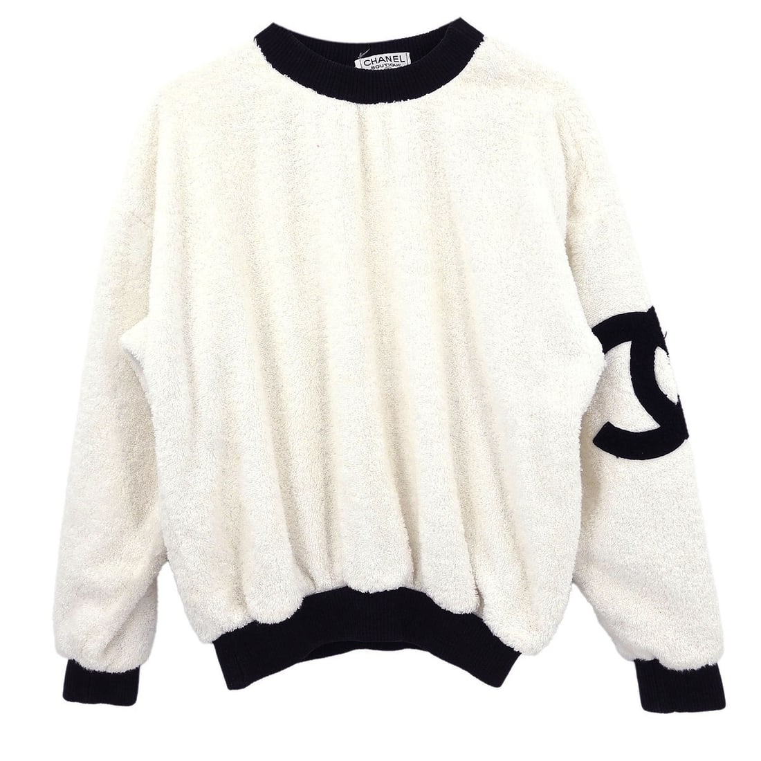Chanel Vintage White Long Sleeve Sweater Top (1 of 11)