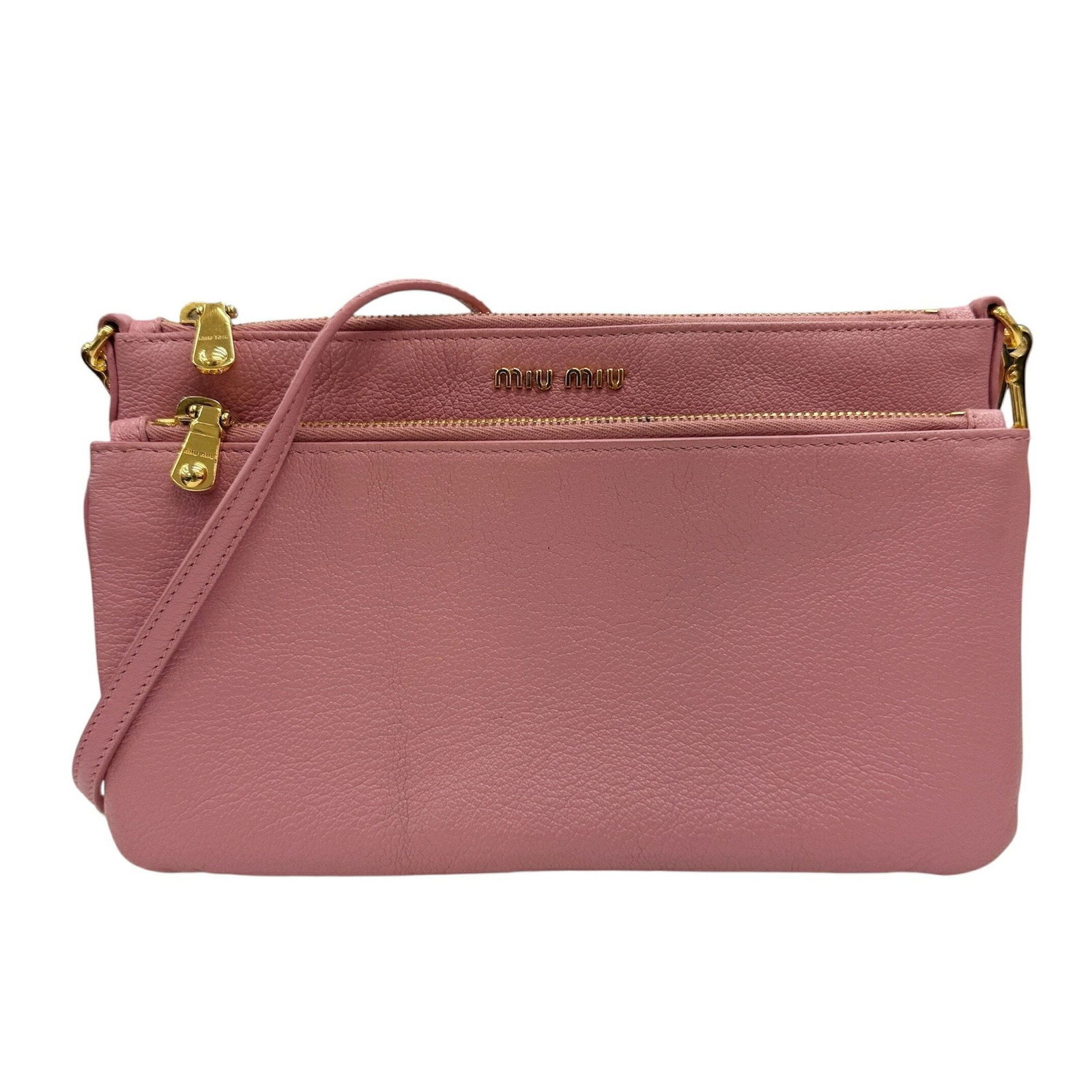 Pink Madras Leather Bag by Miu Miu Italy (1 of 10)