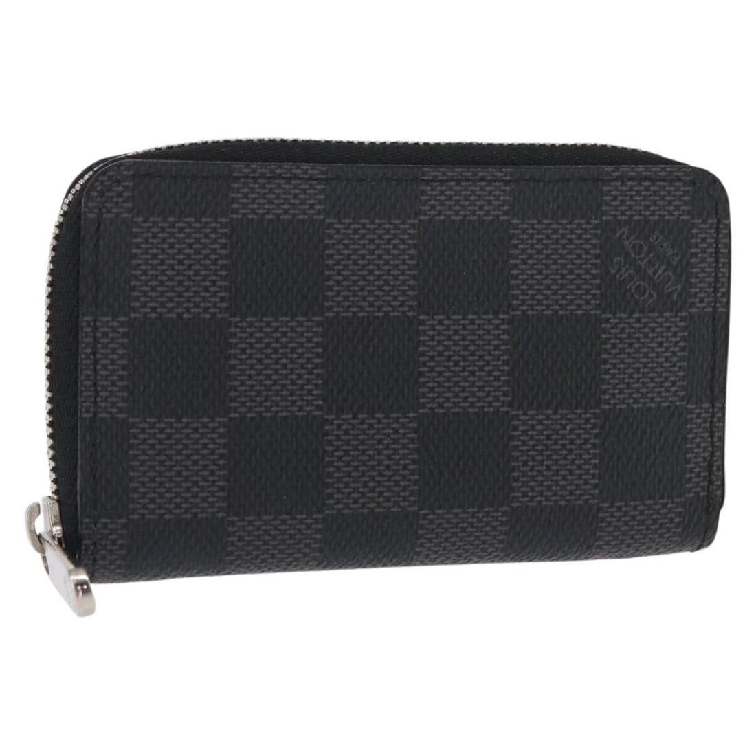 LOUIS VUITTON Damier Graphite Zippy Coin Purse N63076 Auth: LOUIS VUITTON Damier Graphite Zippy Coin Purse N63076 Auth This LOUIS VUITTON Damier Graphite Zippy Coin Purse combines luxury and practicality, crafted from high-quality Damier Graphite Canvas. Its s