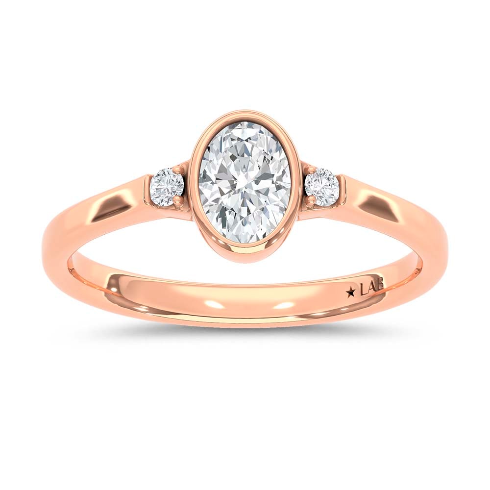 10K Rose Gold Lab Grown Diamond 1/2 Ct.Tw. Promise Ring: 10K Rose Gold Lab Grown Diamond 1/2 Ct.Tw. Promise Ring Celebrate love, commitment, and meaningful moments with this elegant lab-grown diamond promise ring, crafted in radiant 10K Rose gold. Featuring